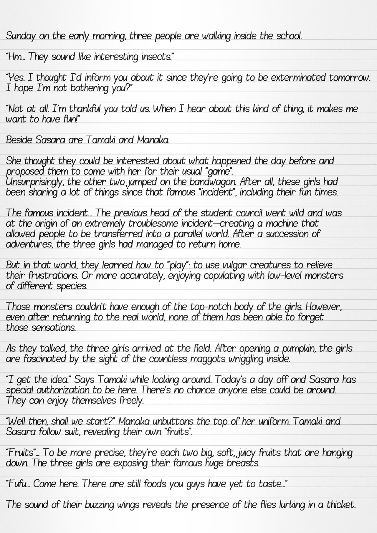 Misuke's Short Stories 10 - Pumpkin Flies page 4 full