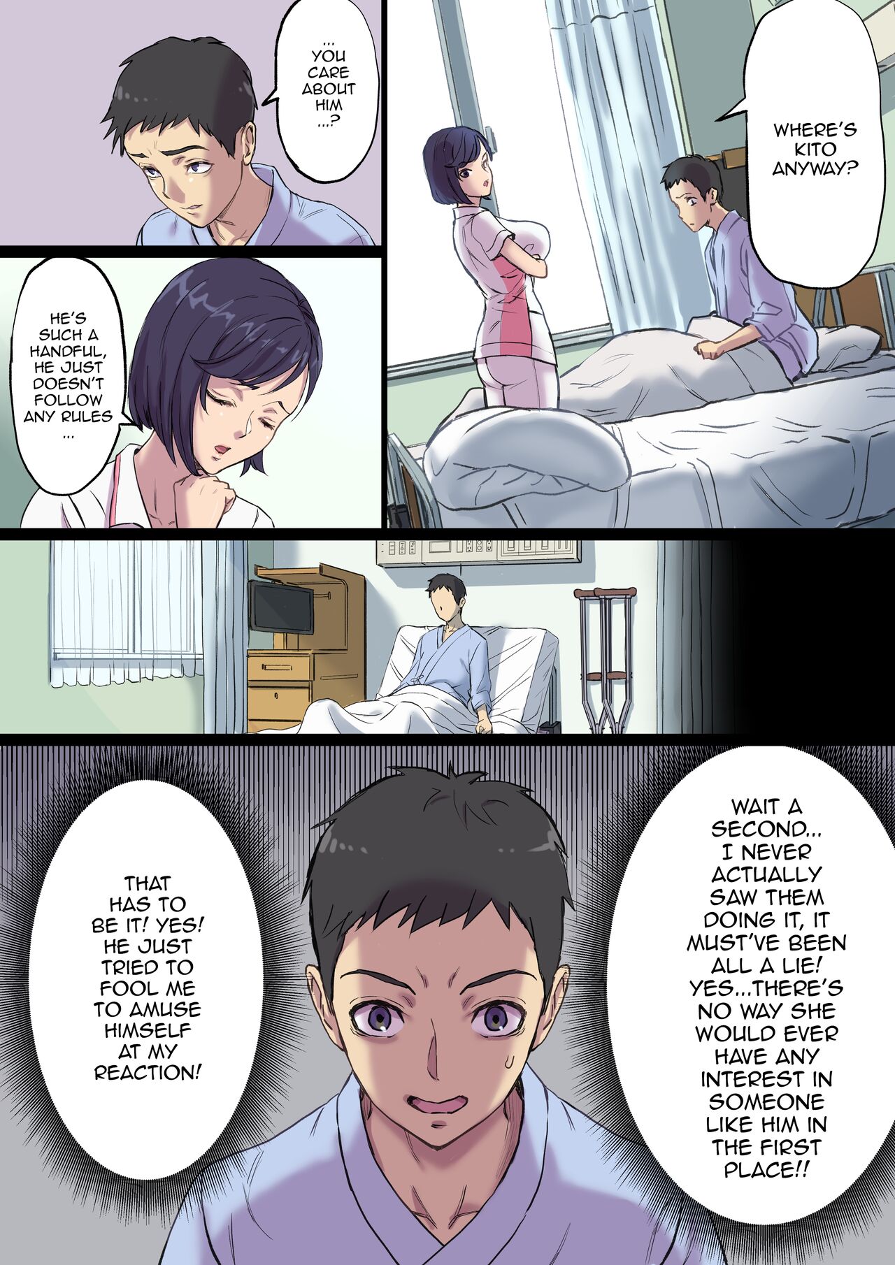 [Papuka (Shibire Hitsuji)] Zoku Tonari no Bed de Netorareru Kangoshi Jukubo / The MILF Nurse Cuckolded Gets Taken Away In The Bed Next To Mine - Continuation  [English] {Doujins.com} Hentai - Raw  14