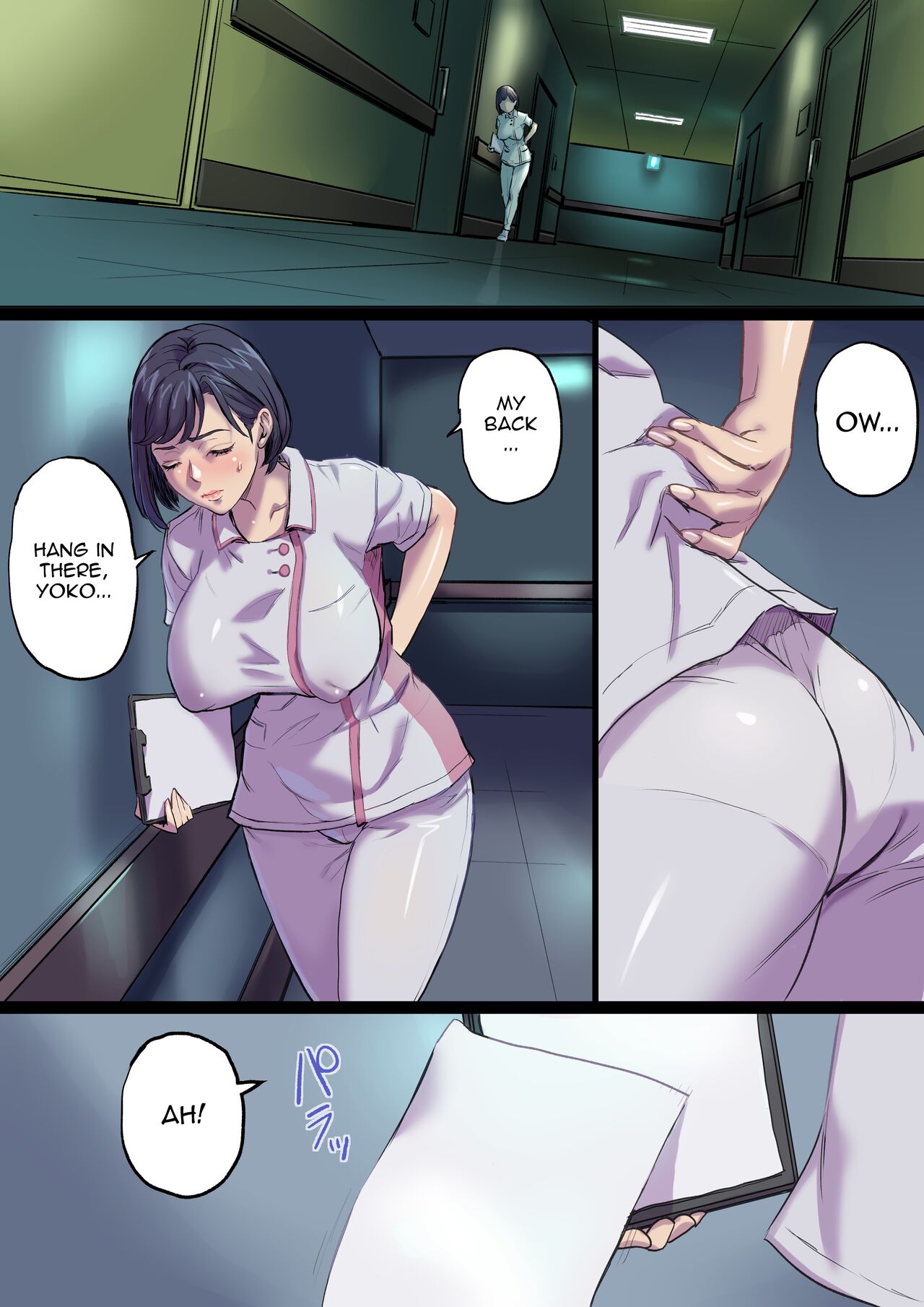 [Papuka (Shibire Hitsuji)] Zoku Tonari no Bed de Netorareru Kangoshi Jukubo / The MILF Nurse Cuckolded Gets Taken Away In The Bed Next To Mine - Continuation  [English] {Doujins.com} Hentai - Raw  28