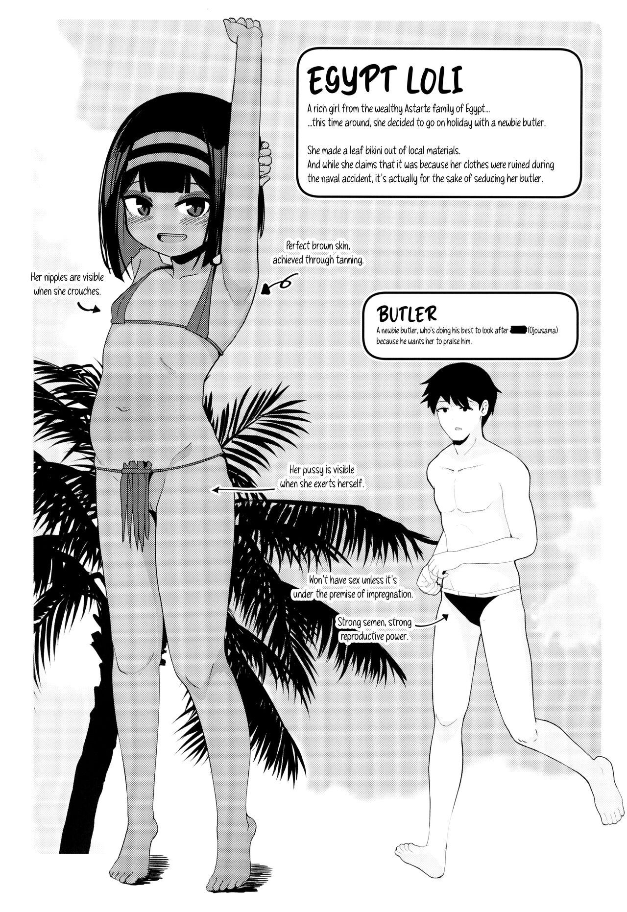 Mujintou de Ojou-sama to Kemono no You ni Koubi - Crazy sex with pregnancy as the premise page 3 full