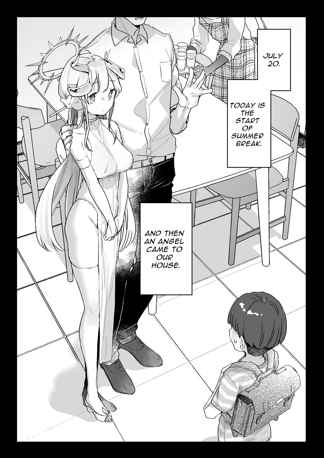 Onaho Ochishita Kikai Tenshi-sama to Boku no Natsuyasumi | My Summer Vacation with a Fallen Faphole Mech Angel page 2 full