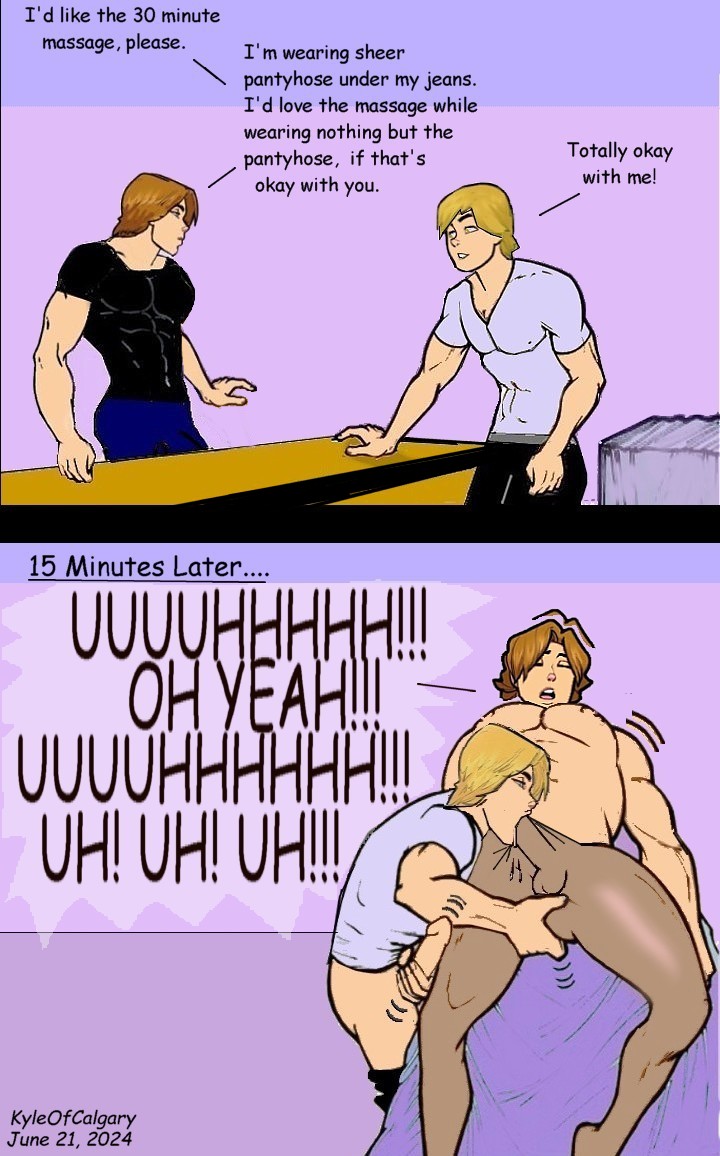 Kyle of Calgary. Hot Hunks - Gay and Bisexual in Pantyhose 2! page 7 full