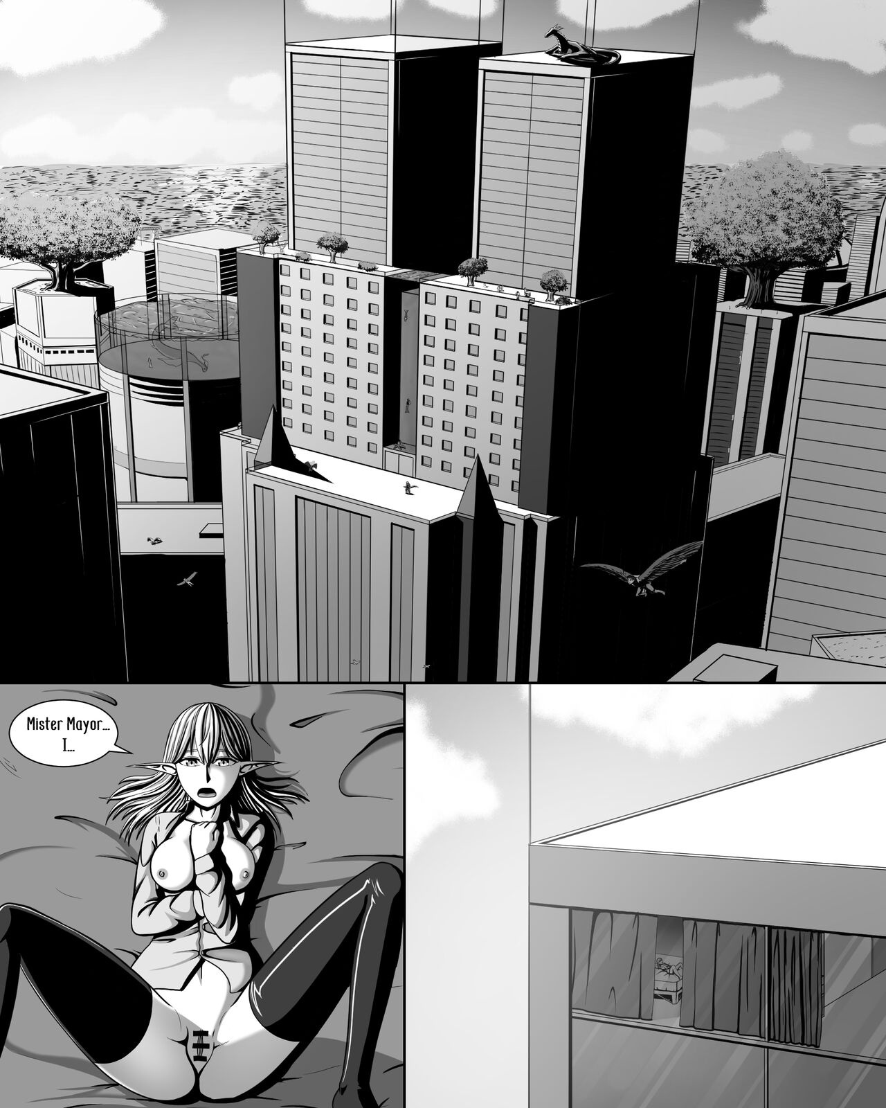 Yousei Tokushuu Shichou no Himitsu/ Fairy Feature: The Mayor's secret page 4 full