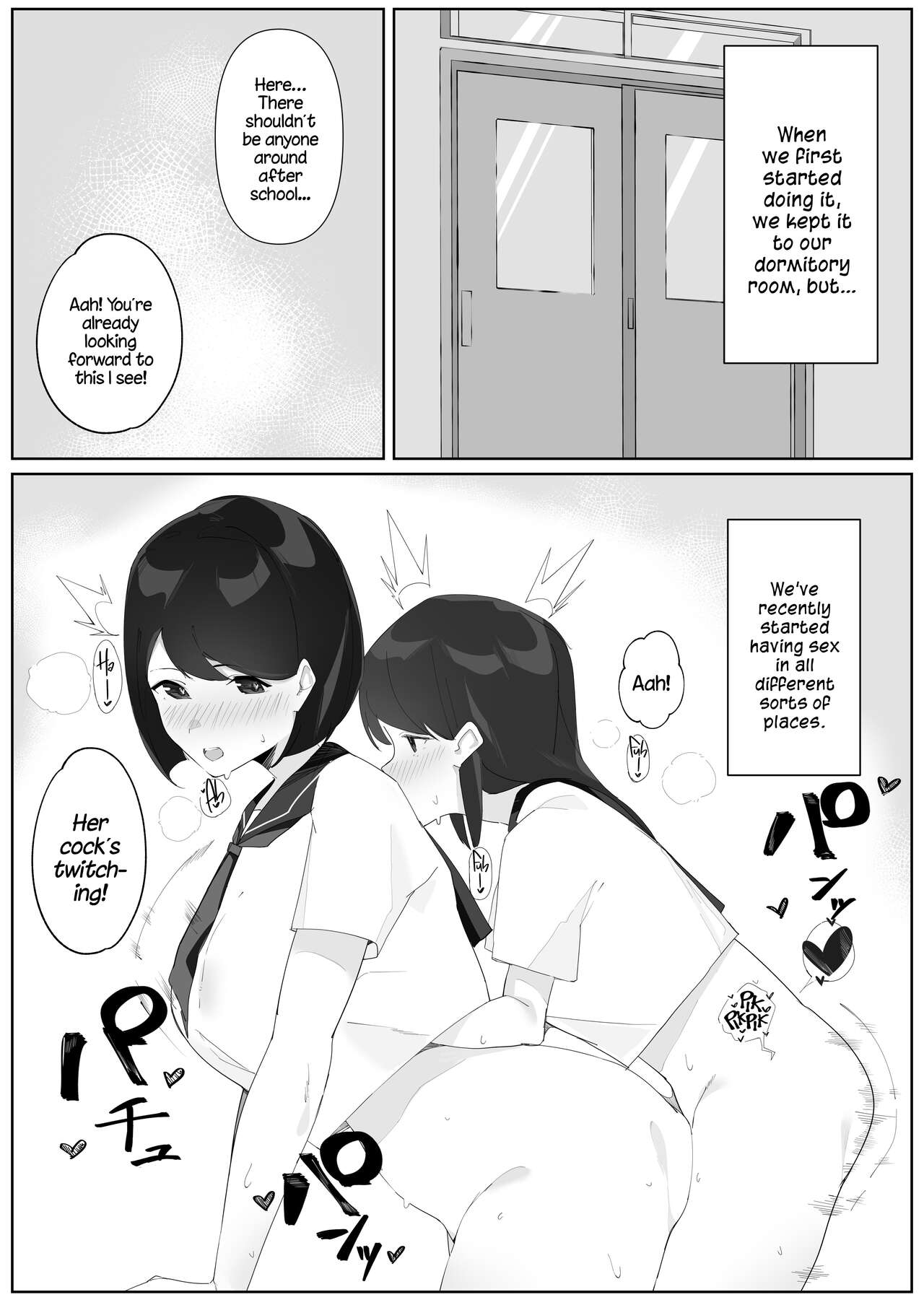 Futanari Musume no Iru Joshiryo 2 | There's A Futanari In The Girls' Dorm 2 page 8 full