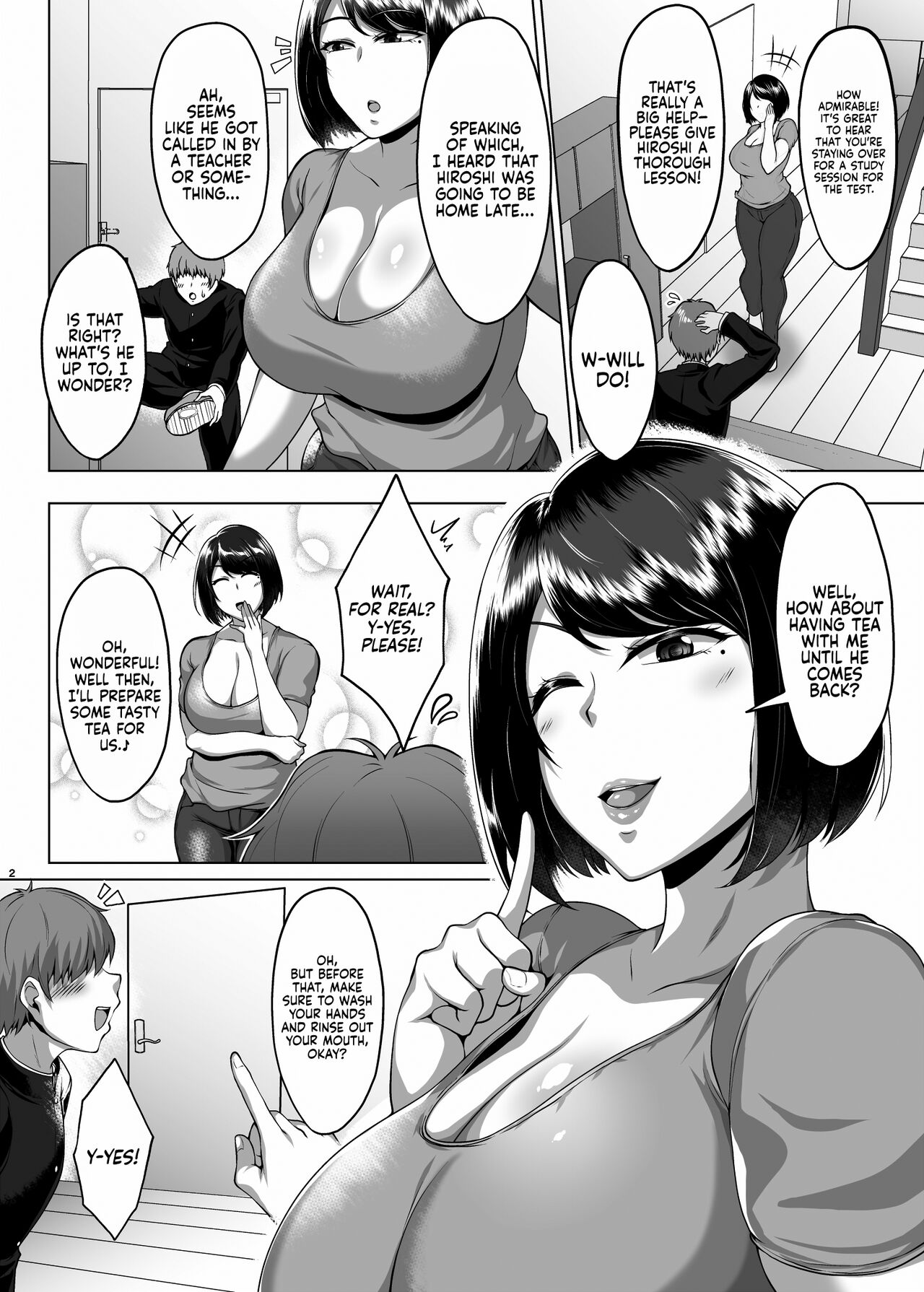 Tomodachi no Muchimuchi na Okaa-san to Zupposhi Asedaku Otomarikai | An Intense, Sweaty Overnight Stay with a Friend's Thicc Mom page 3 full