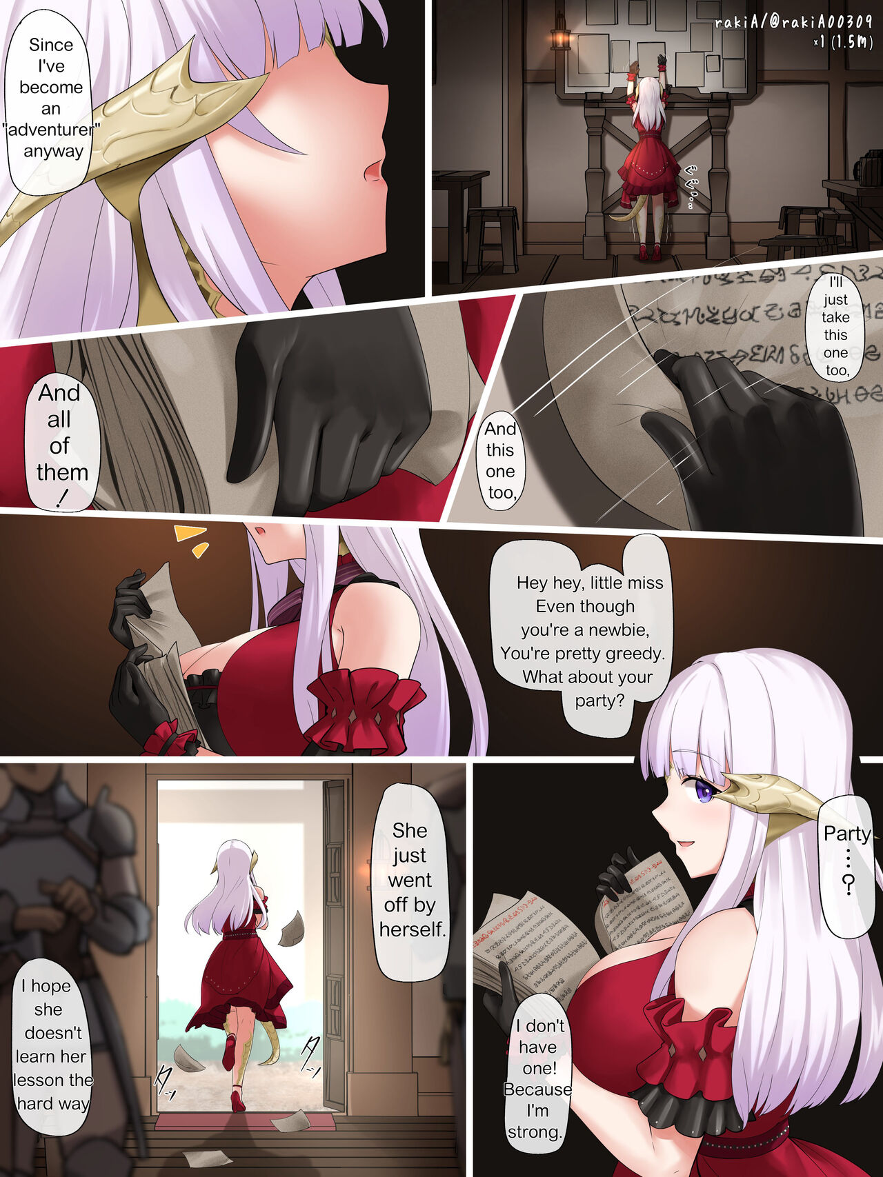Lilith-chan  is playing adventurer in a fantasy world page 1 full