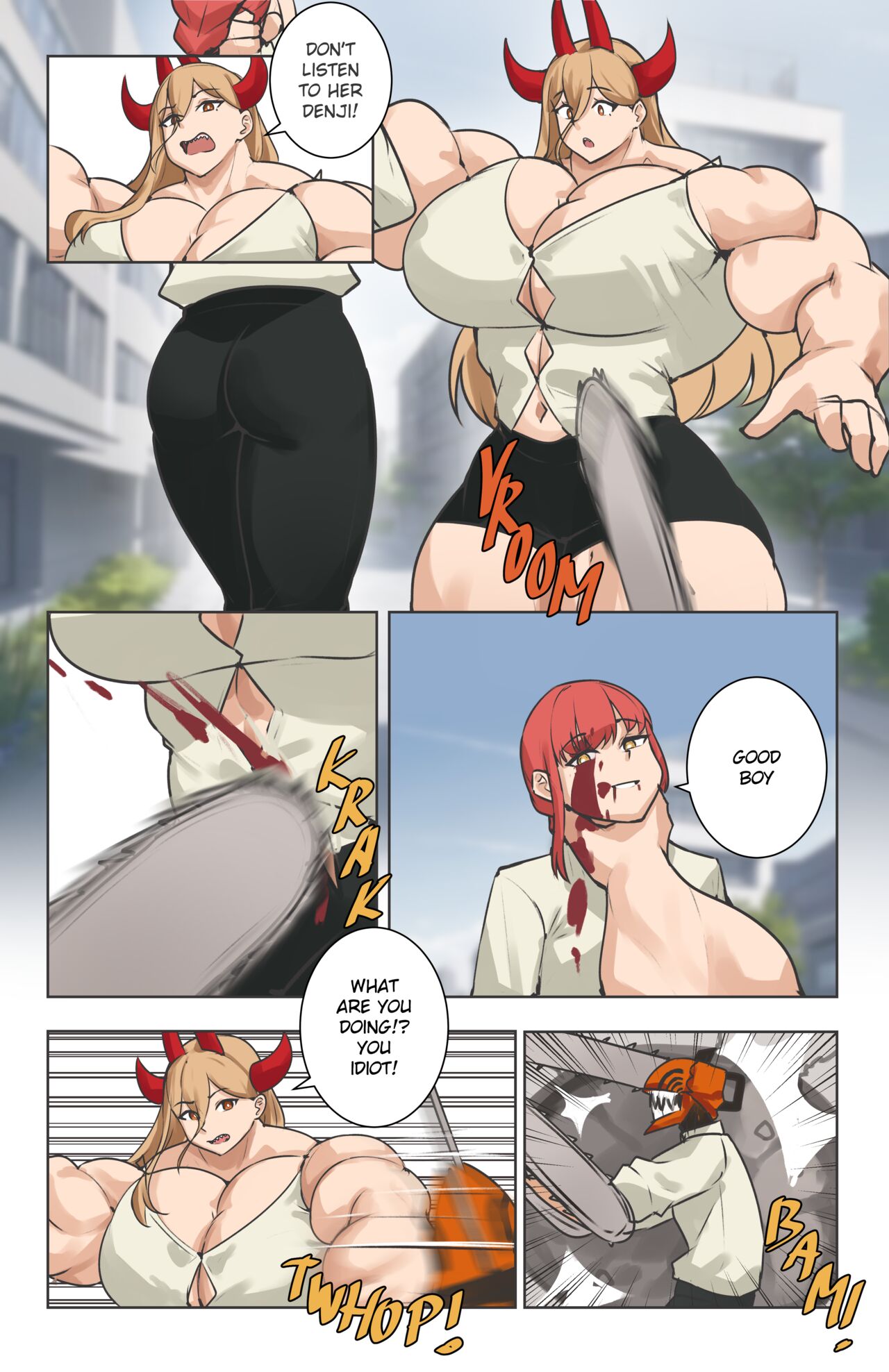 Makima & Himeno Comic page 8 full