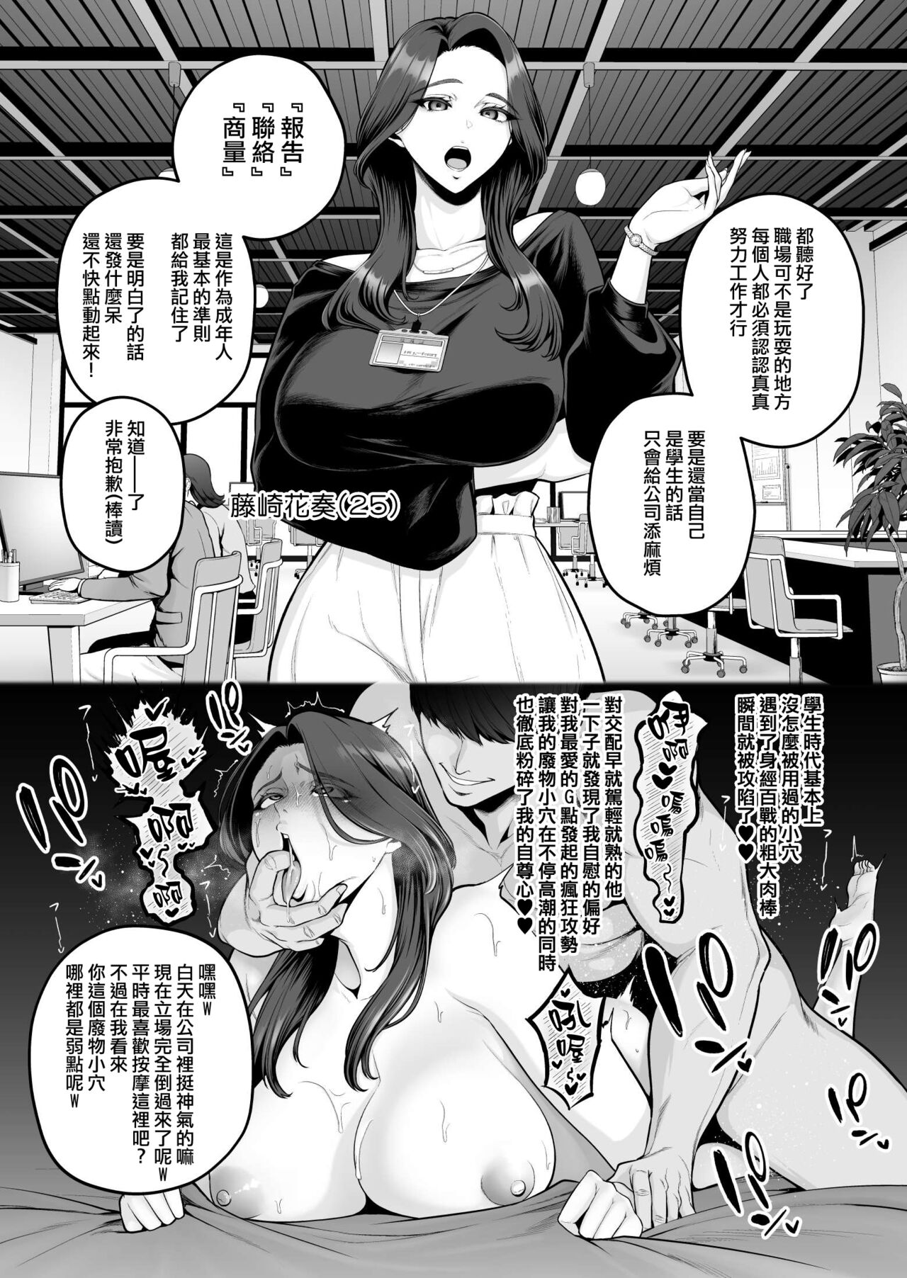 Dokushin Pawahara Onna Joshi 、 Ikemen Chinpo Kun Ni Mesu Ni Sa Reru page 1 full