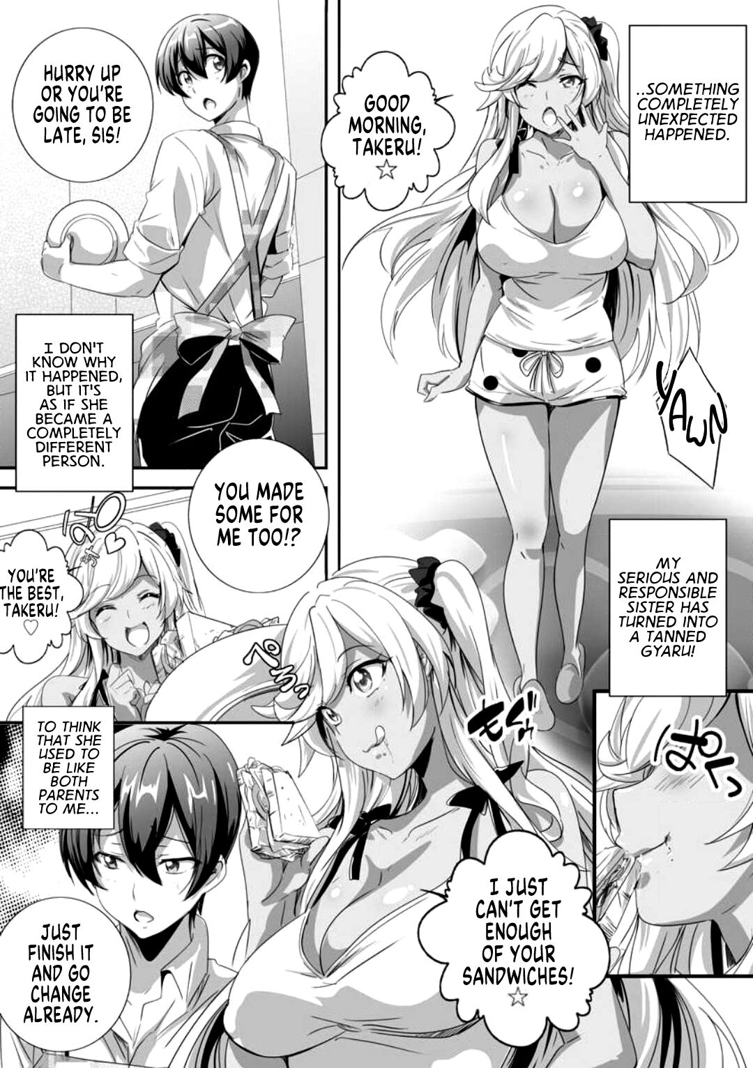 Bitch ni Natta Kuro Gal Nee-chan to Irekawari Seikatsu 1 page 3 full