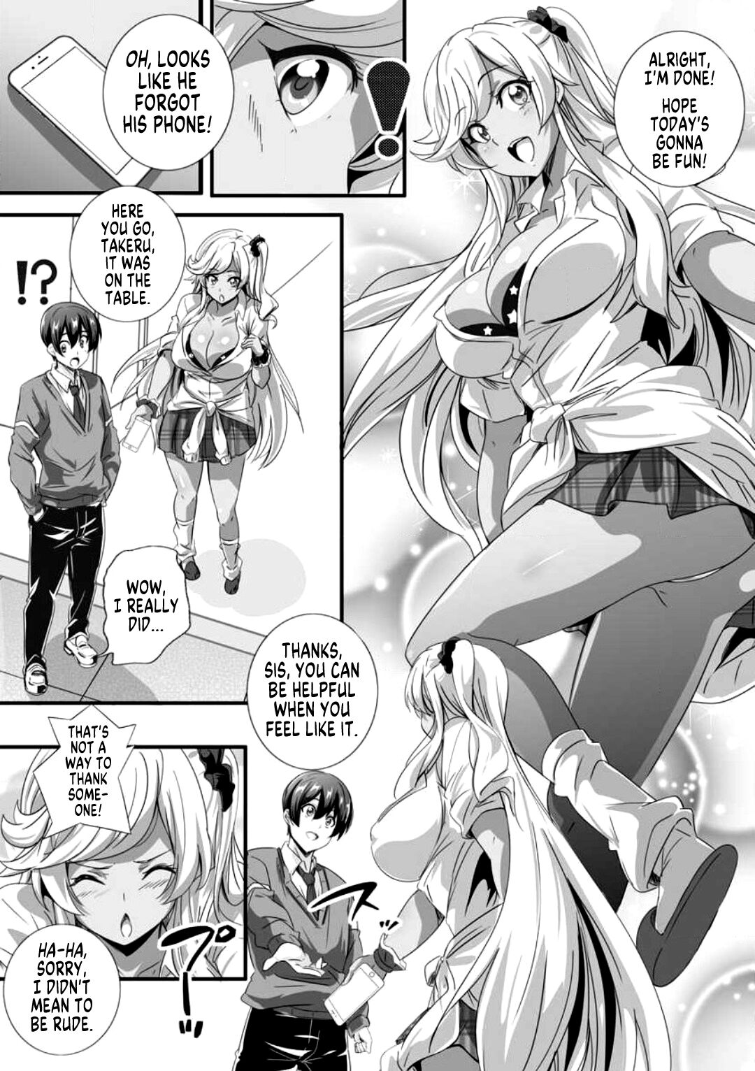 Bitch ni Natta Kuro Gal Nee-chan to Irekawari Seikatsu 1 page 5 full