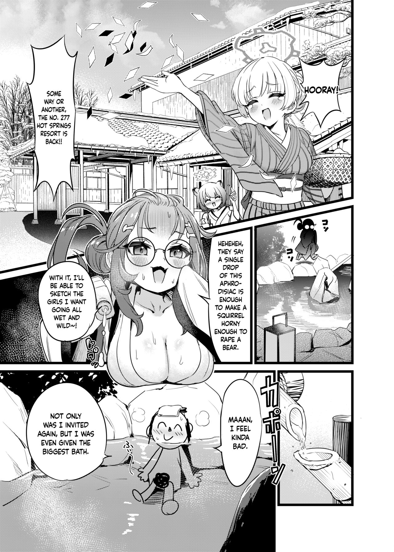 Yukemuri Biyaku Jiken!! Tatakae!! SEX Avengers!! | The Hot Springs Aphrodisiac Incident! Fight on, SEX Avengers!! page 2 full