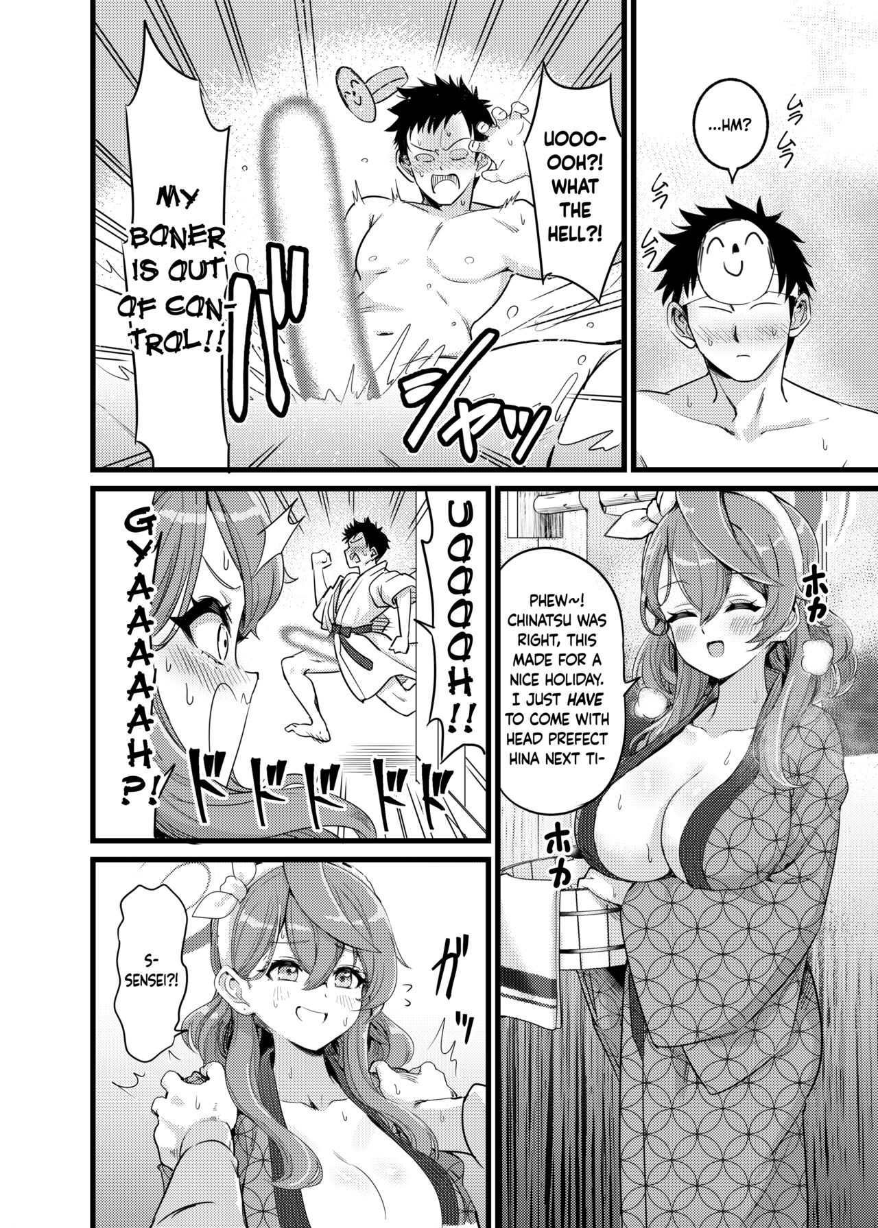 Yukemuri Biyaku Jiken!! Tatakae!! SEX Avengers!! | The Hot Springs Aphrodisiac Incident! Fight on, SEX Avengers!! page 3 full