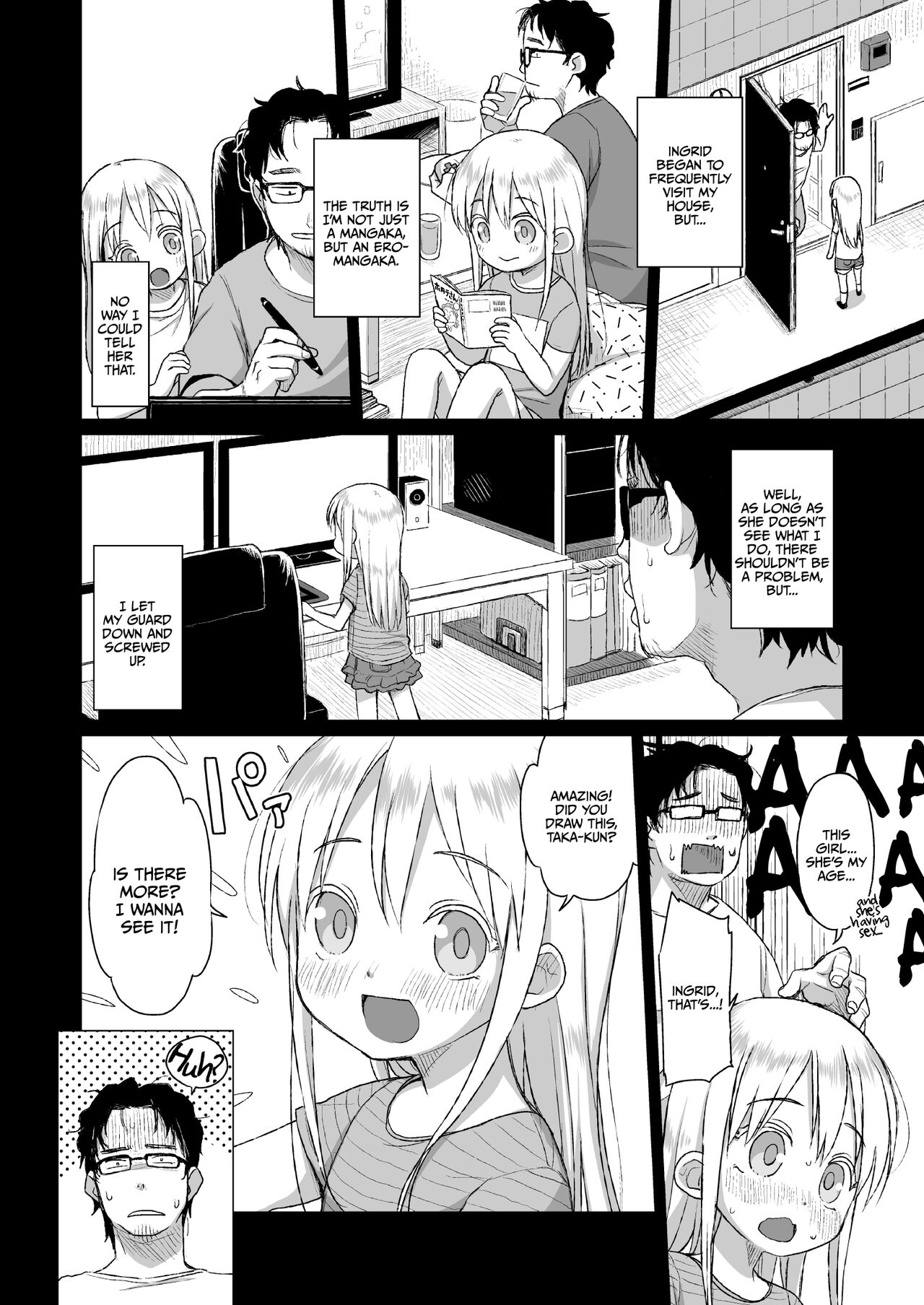 Uchi no Tonari no Shougakusei wa Kinpatsu Hekigan Ecchi Suki | The Girl Next Door Is A Blue-eyed Blonde That Loves Sex page 5 full