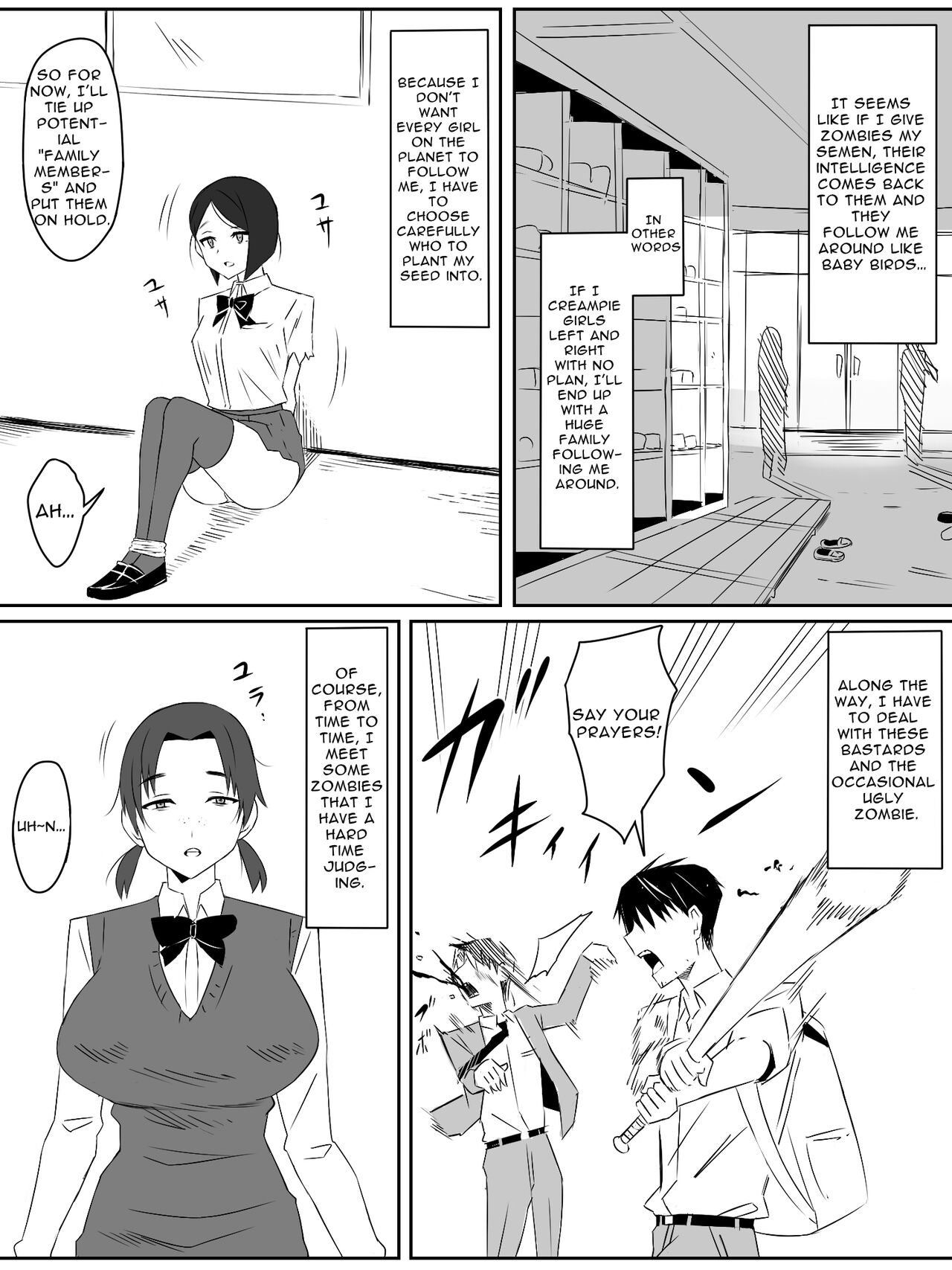 Zombie Harem Life ~Antibogi no Ore to Bakunyuu Zombie~ 2 | Zombie Harem Life ~My Immunity and the Big-Titted Zombie~ 2 page 7 full