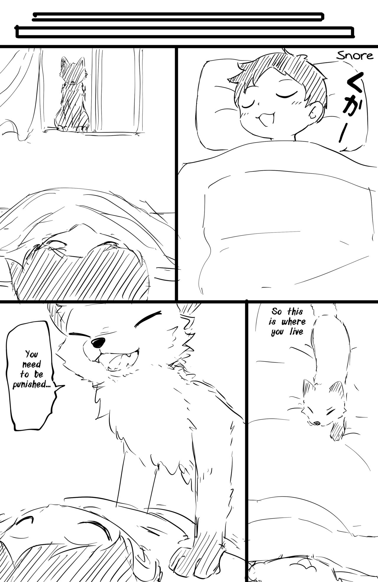 catfox22 / funiyua - A human boy becomes small and gets fucked by a male fox + extras page 4 full