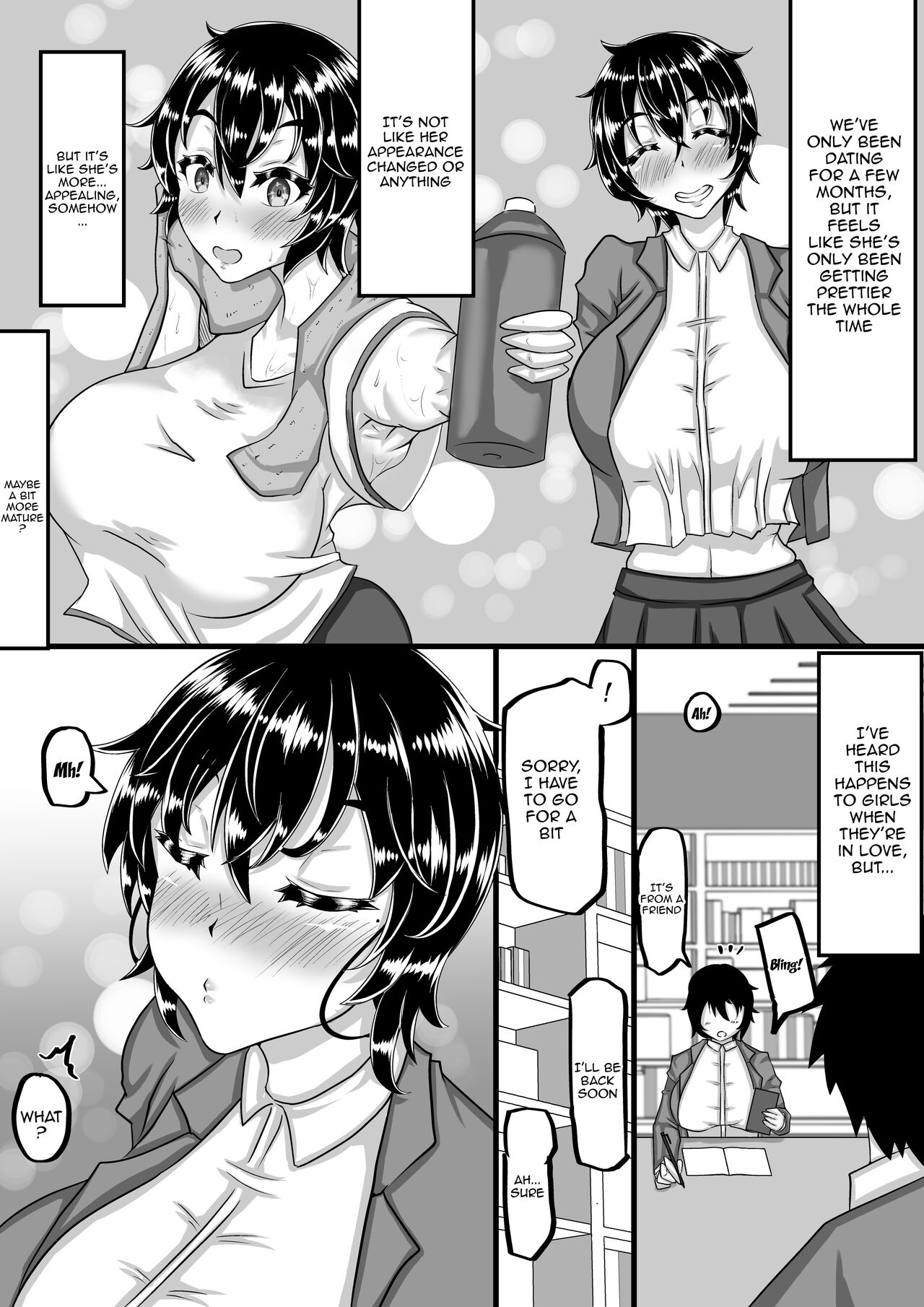 [Chae] Furin Chuudoku ni Natta Kanojo wa Yori Tsuyoi Shigeki o Motomete Netorare Douga o Kareshi ni Okuru | A Girlfriend Addicted to Cheating Sends a Netorare Video To Her Boyfriend In Search of Greater Stimulus [English] {Doujins.com} Hentai - Raw  38