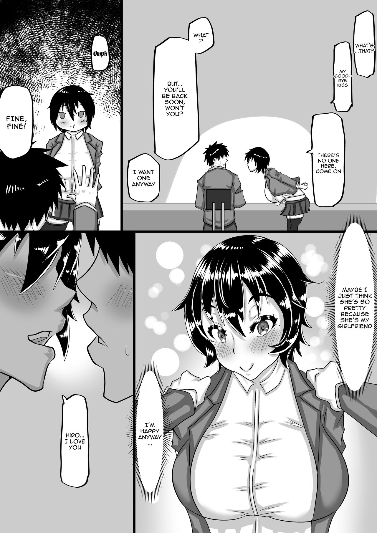 [Chae] Furin Chuudoku ni Natta Kanojo wa Yori Tsuyoi Shigeki o Motomete Netorare Douga o Kareshi ni Okuru | A Girlfriend Addicted to Cheating Sends a Netorare Video To Her Boyfriend In Search of Greater Stimulus [English] {Doujins.com} Hentai - Raw  39