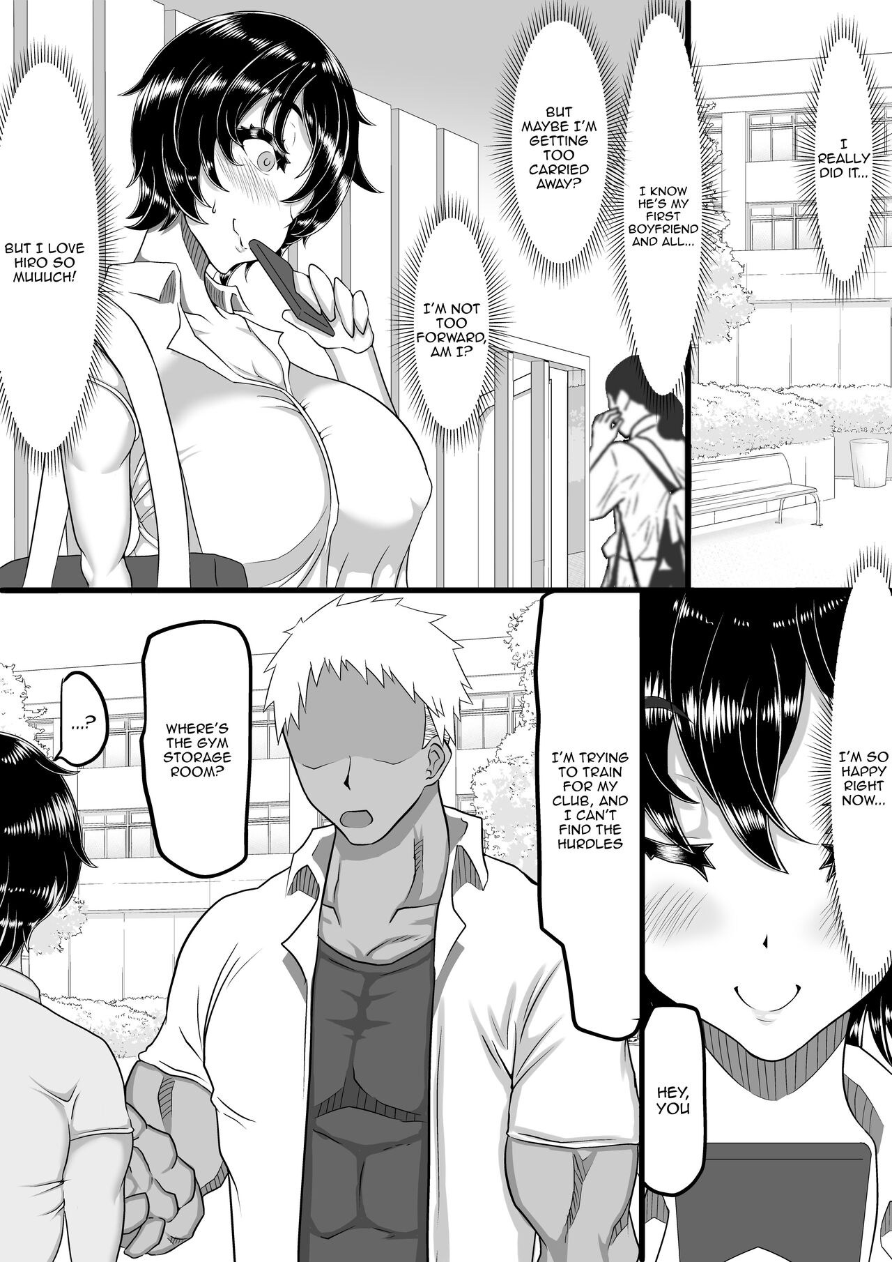 [Chae] Furin Chuudoku ni Natta Kanojo wa Yori Tsuyoi Shigeki o Motomete Netorare Douga o Kareshi ni Okuru | A Girlfriend Addicted to Cheating Sends a Netorare Video To Her Boyfriend In Search of Greater Stimulus [English] {Doujins.com} Hentai - Raw  5