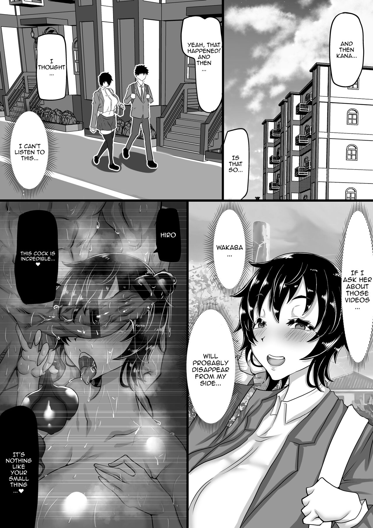 [Chae] Furin Chuudoku ni Natta Kanojo wa Yori Tsuyoi Shigeki o Motomete Netorare Douga o Kareshi ni Okuru | A Girlfriend Addicted to Cheating Sends a Netorare Video To Her Boyfriend In Search of Greater Stimulus [English] {Doujins.com} Hentai - Raw  73