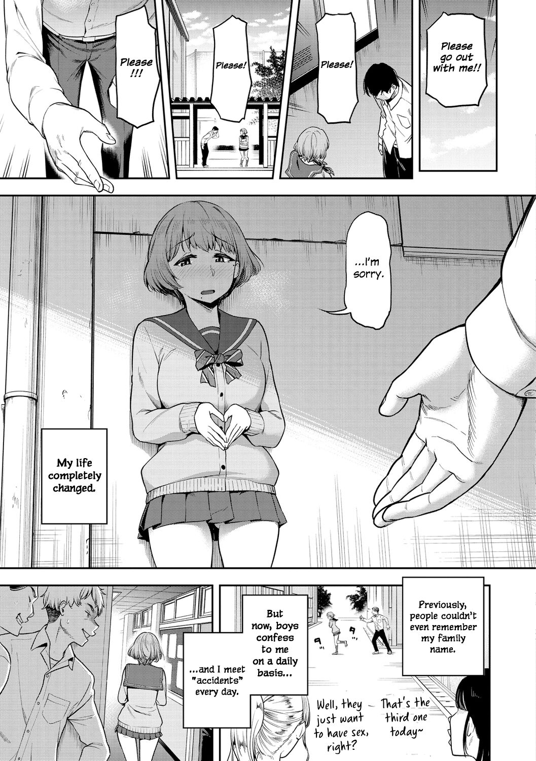 Watashi wa Tada Skirt o Mijikaku shita dake | All I Did Was Shorten My Skirt Ch. 1-3 page 7 full
