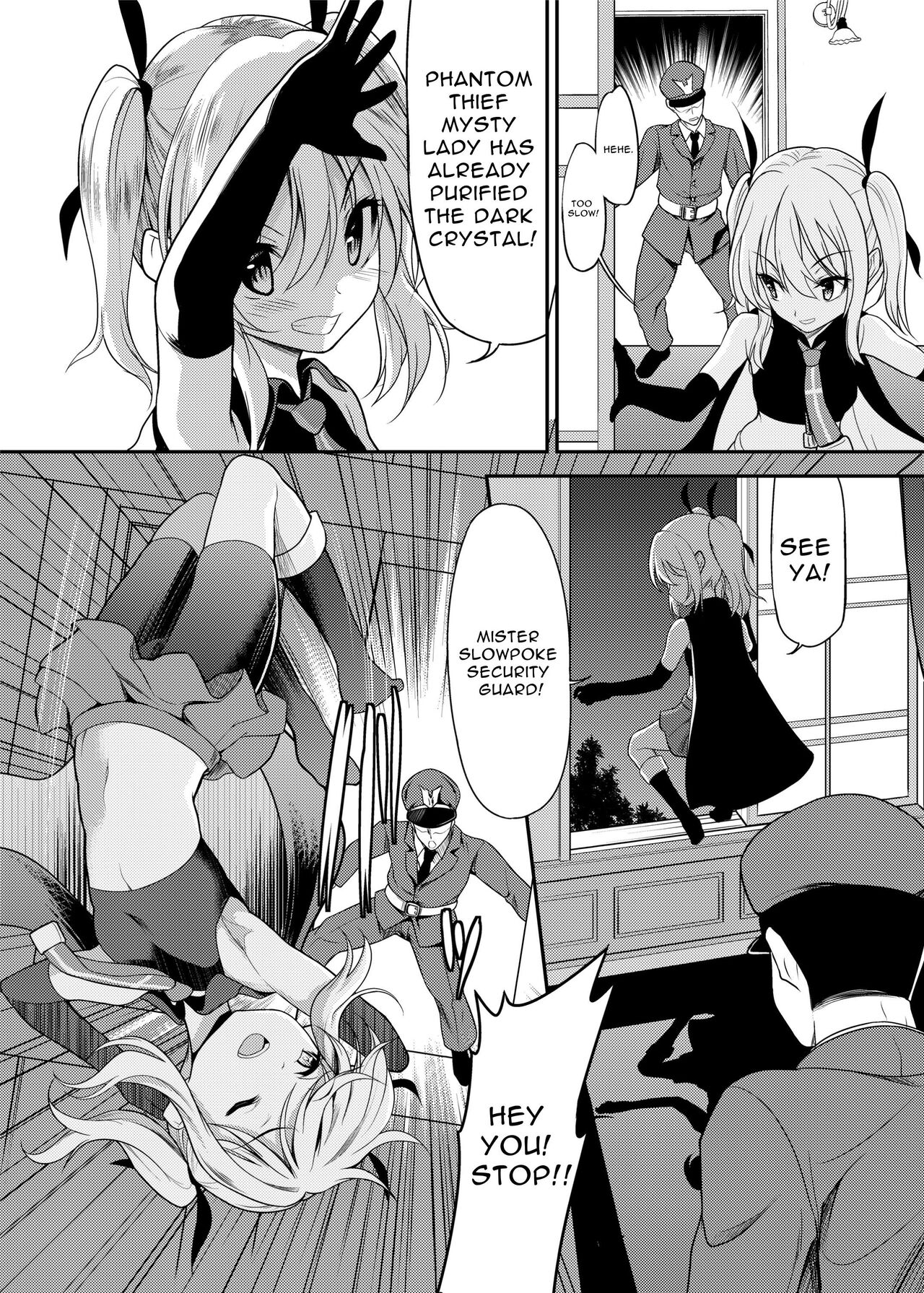Kaitou Shoujo Mysty Lady ~Muku na Henshin Heroine wa Shokushu to Minshuu ni Otosareru~ | Phantom Thief Misty Lady ~Pure Transforming Heroine Sullied by Tentacles and Scoundrels~ page 3 full