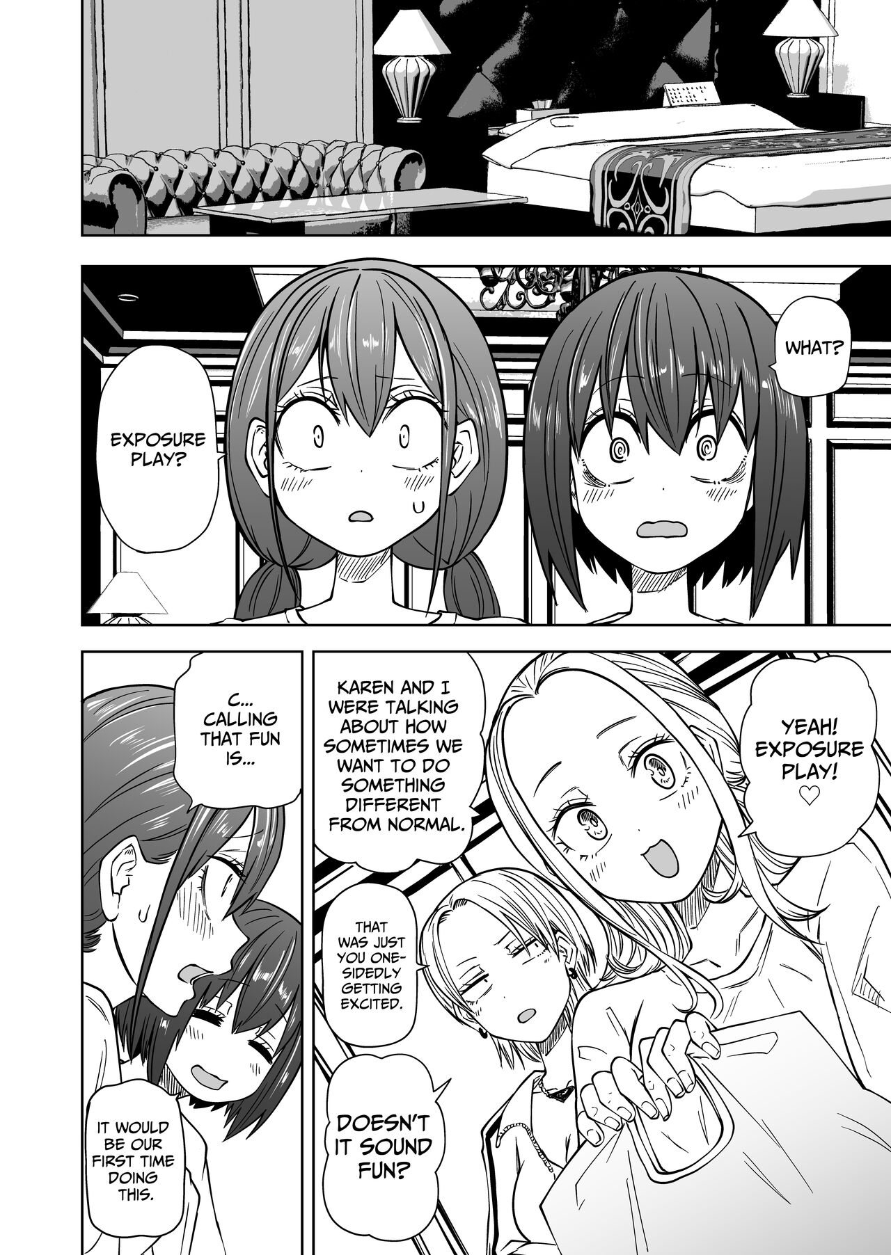 Hajimete no Roshutsu Gokko! LesSe Daisuki Nakayoshi Joshidaisei | First Time Exhibitionism Play! Lesbian Sex Lovin' University Girls page 6 full
