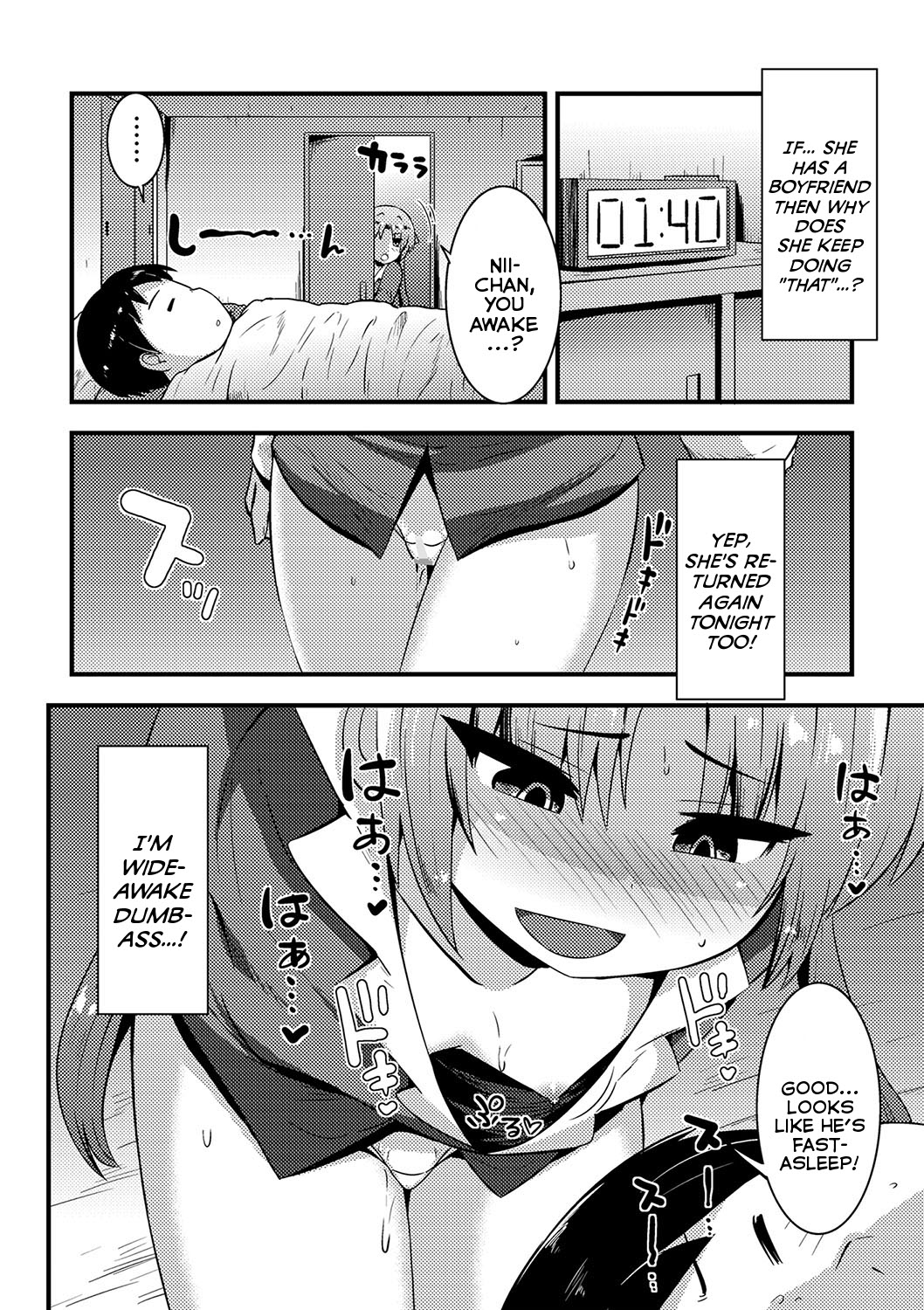 Neteru Aida ni Chinpo wo Shaburi ni Kuru Imouto | My Little Sister Comes To Suck My Dick Whenever I'm Sleeping page 4 full