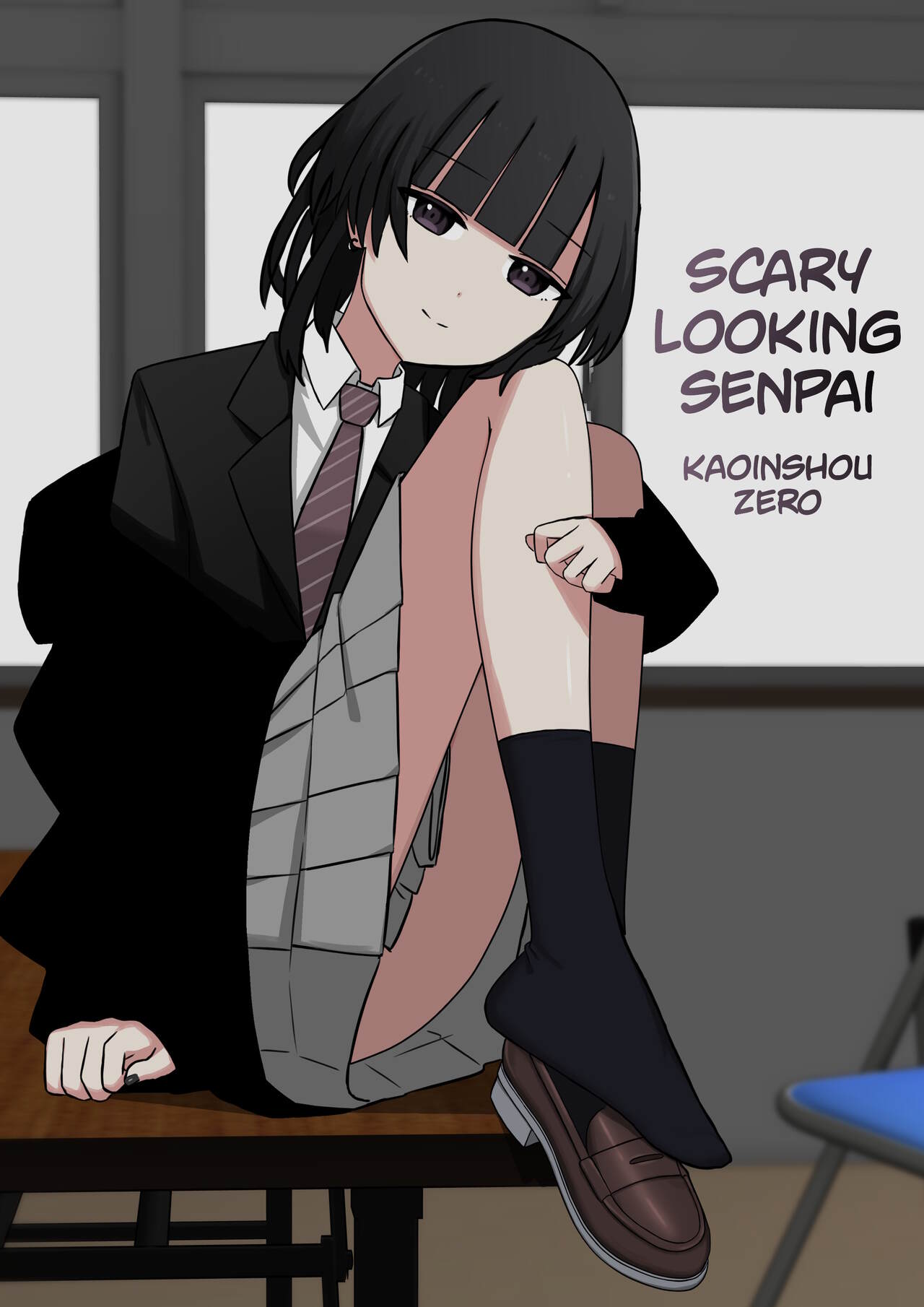 Kowasou na Senpai | Scary Looking Senpai page 1 full
