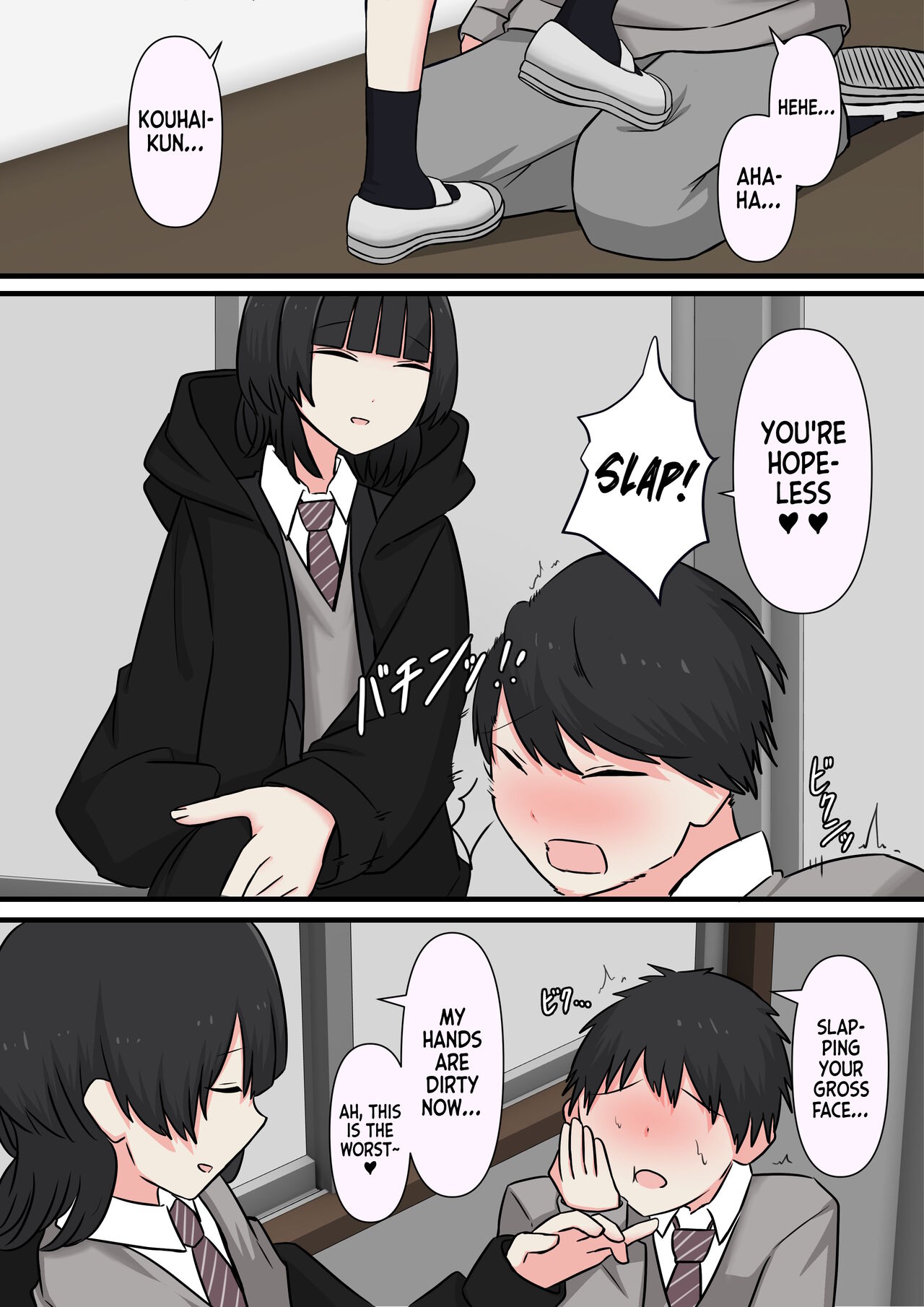 Kowasou na Senpai | Scary Looking Senpai page 8 full