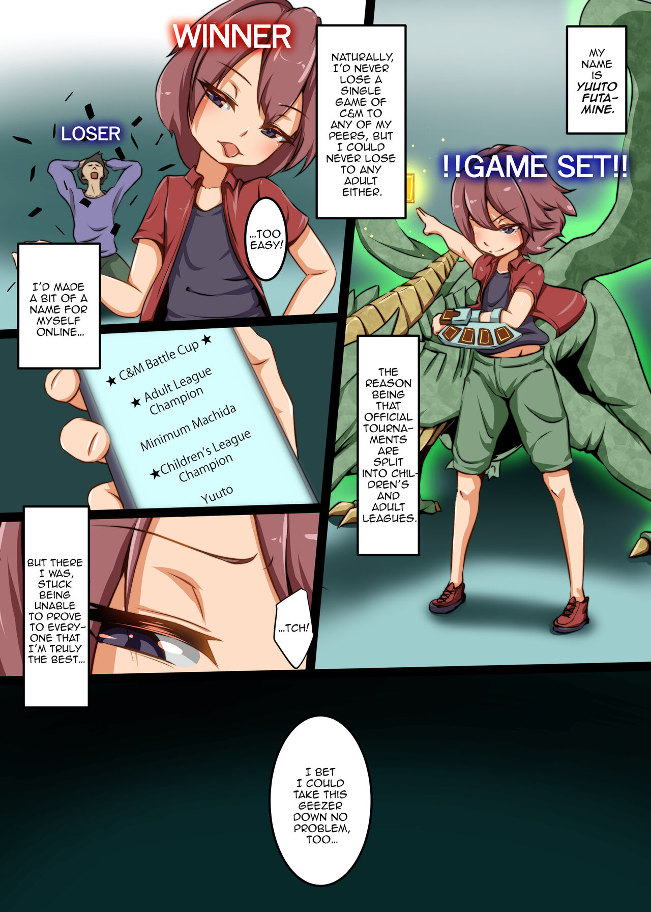 Shounen ga Card Game de Cheat o Tsukawarete Moteasobareru Hanashi | The Story of How a Boy Got Cheated and Toyed With Over a Card Game page 3 full