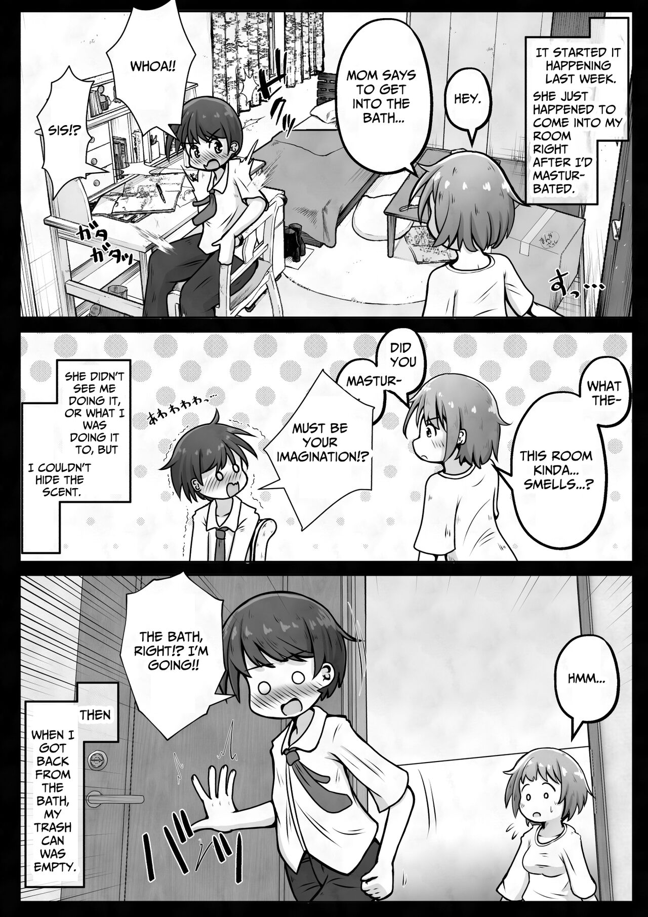 I want my sister to stop making me take off my pants without permission and masturbate with the smell of dirt! page 4 full