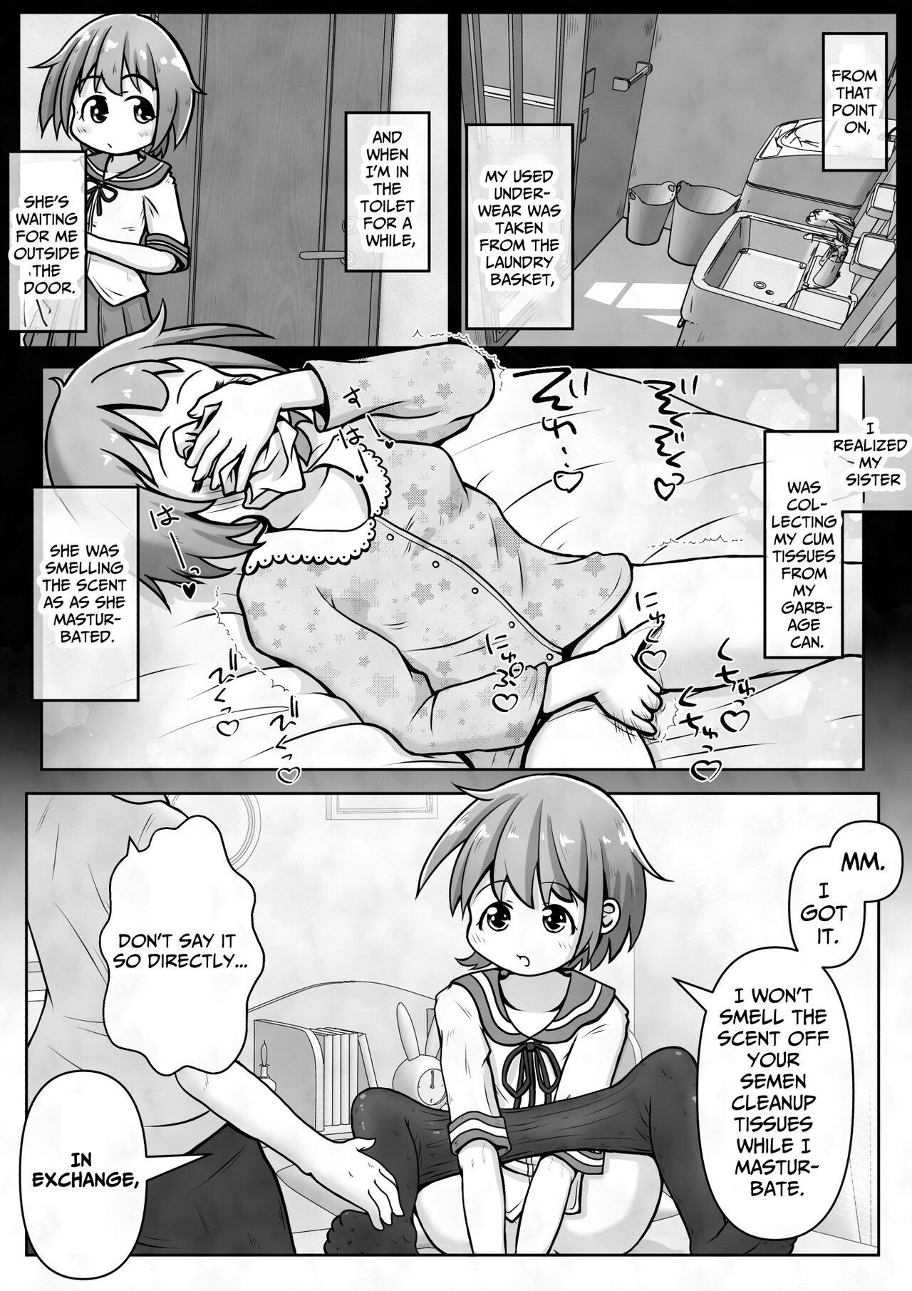 I want my sister to stop making me take off my pants without permission and masturbate with the smell of dirt! page 5 full
