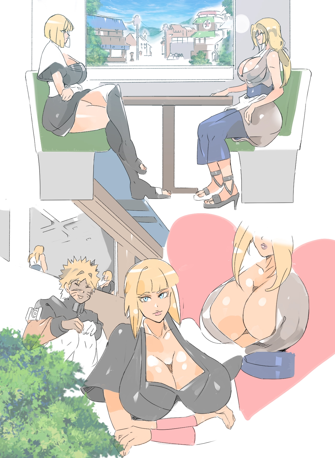 Futari no Kinpatsu Kyonyuu no Onna-tachi o Chinpo no Horyo ni shimaru. Shuusei hon page 1 full