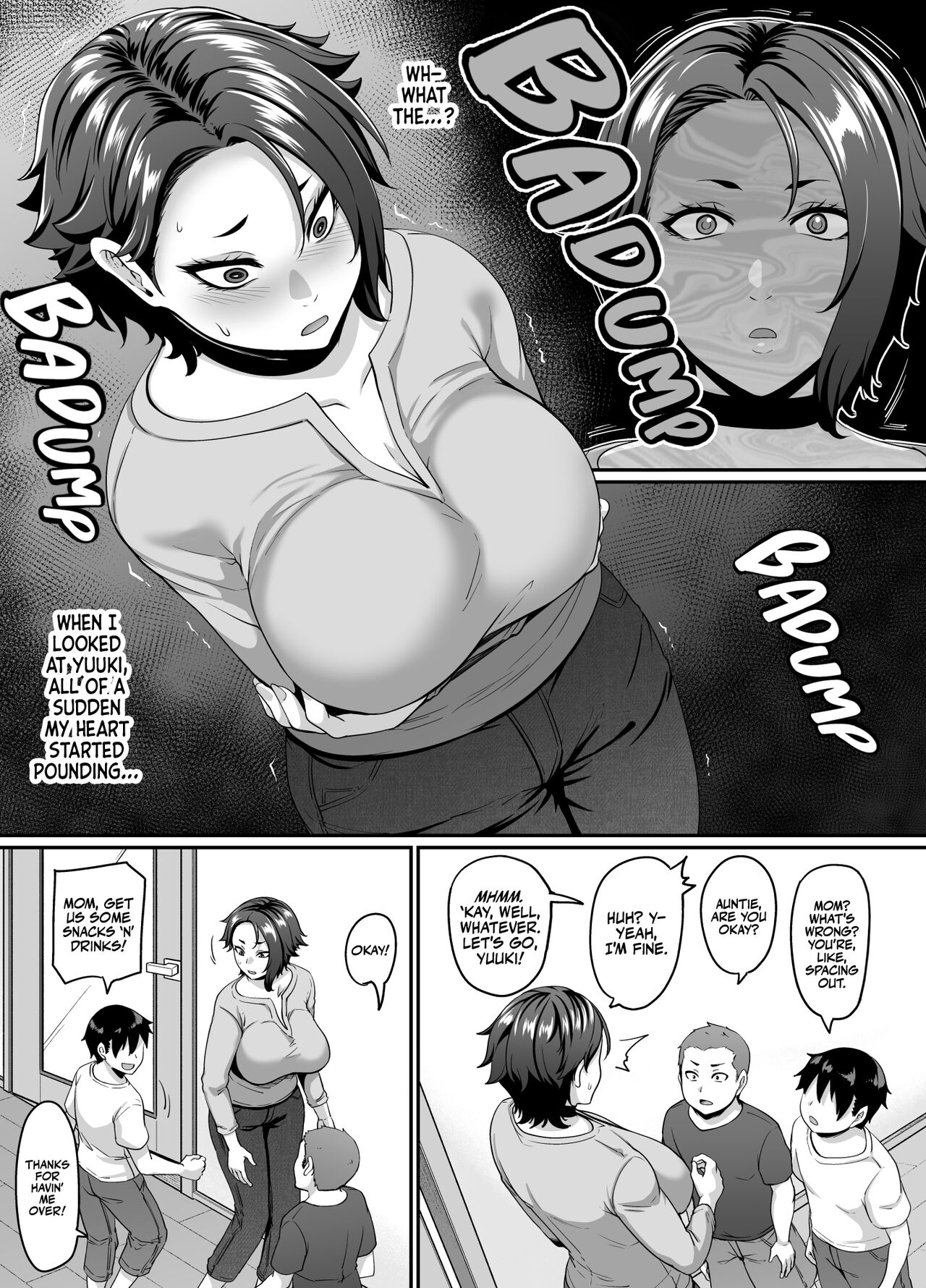 [Tiramisu Tart (Kazuhiro)] Musuko no Tomodachi (← Incubus) ni Miryou Sareta YanMama wa Mesu ni Naru | A Young Mother Gets Charmed by Her Son's (Incubus →) Friend and Becomes His Bitch [English] [korafu] Hentai - Raw  4