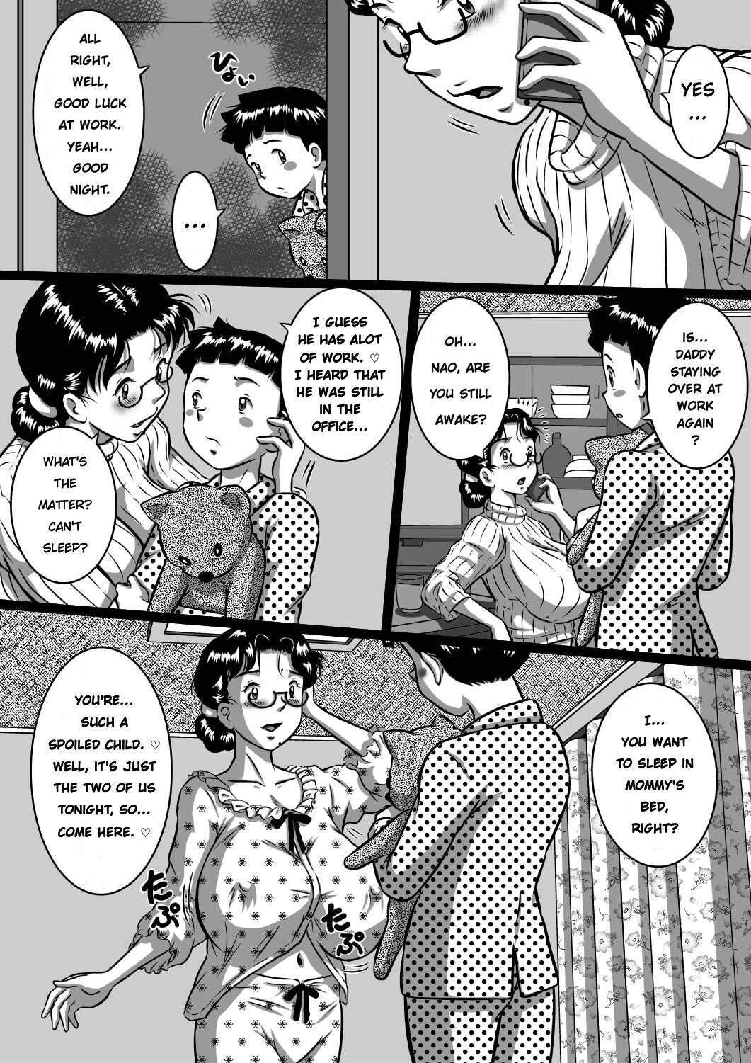 Haha x Musuko + Chichi x Musume!! Konya mo Kinshinsoukan  Shinai to!! | Mother And Son, And Father And Daughter - Tonight Is Incest Night page 2 full