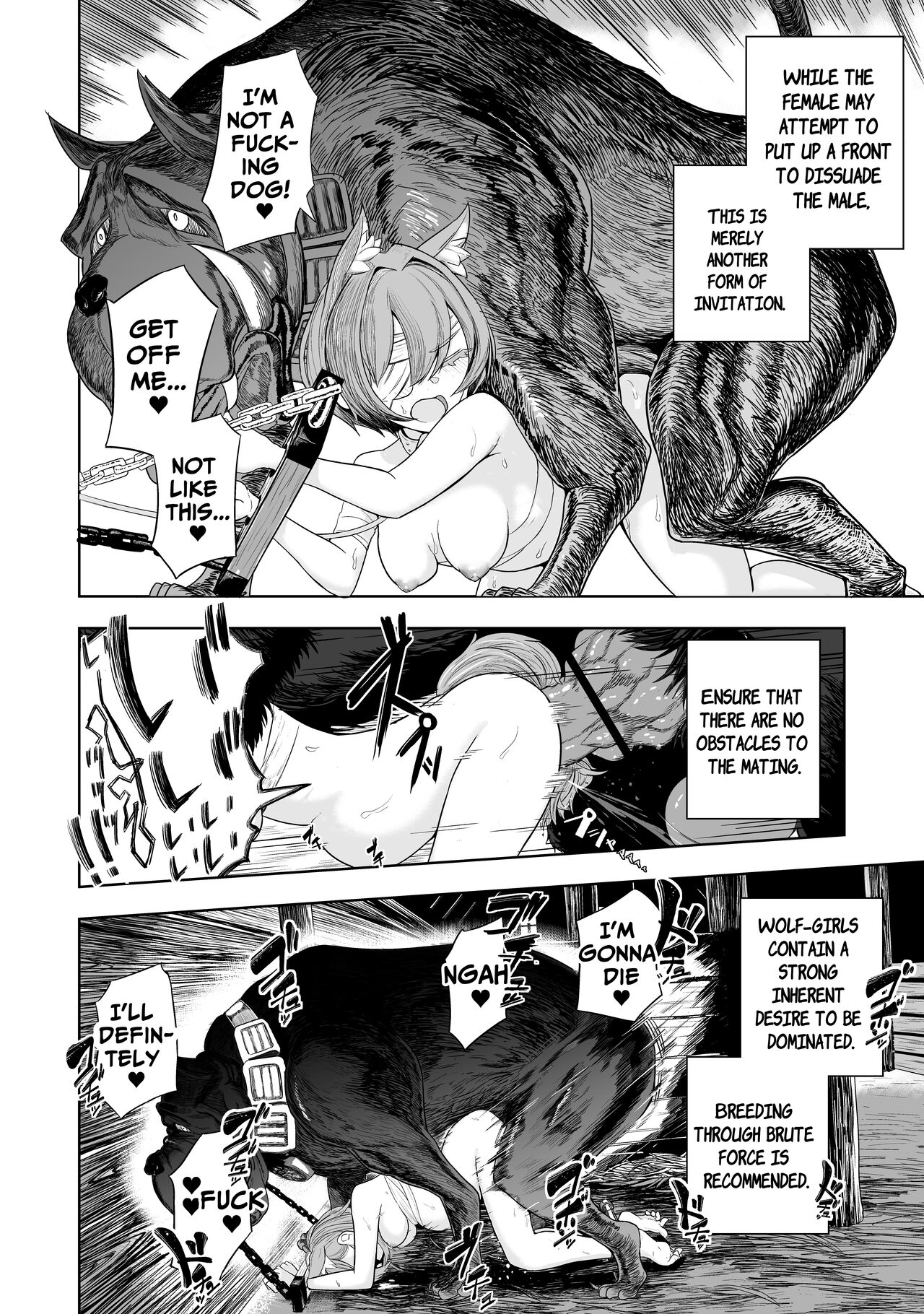 Junai Hanshoku Bou -Ookami Shoujo no Shitsukekata- | Pure Love Breeding Cell: ~How to train a Wolf-girl~ page 7 full