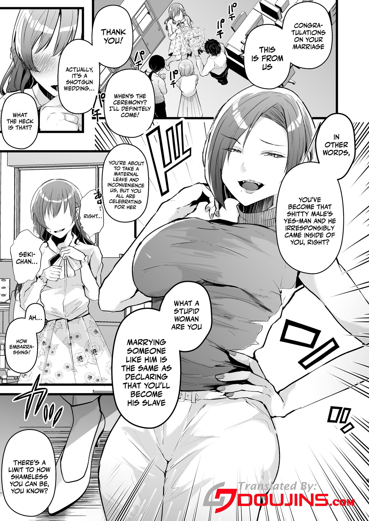 Tatoe futanari byou ni kakatta to shite mo kuso osu-domo to watashi wa chigau! / Even If I Got Infected By The Futanari Disease, I'm Different From All Those Shitty Men! page 3 full
