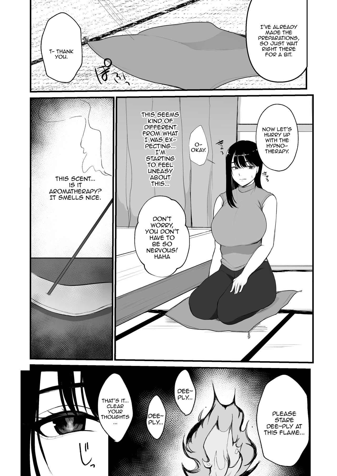 Ninkatsu Hitozuma Akutoku Saimin Ryouhou de Gokainin /  A Housewife Looking To Get Pregnant Gets Inseminated By The Wrong Person Misusing Hypnosis Therapy page 5 full