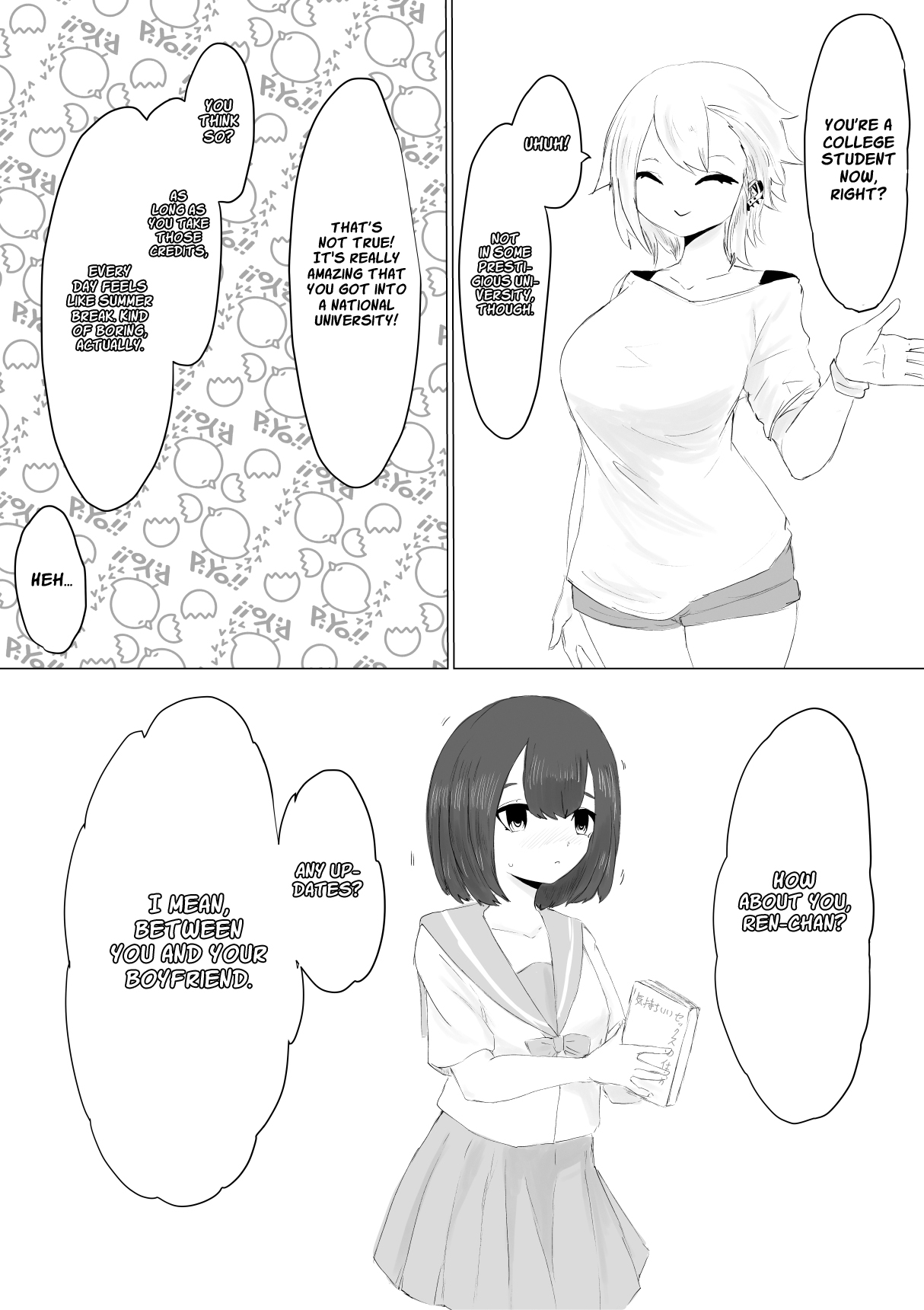 Kareshi-kun no Sochin ja Manzoku dekinakute... | My boyfriend’s tiny cock can't satisfy me, so... page 9 full