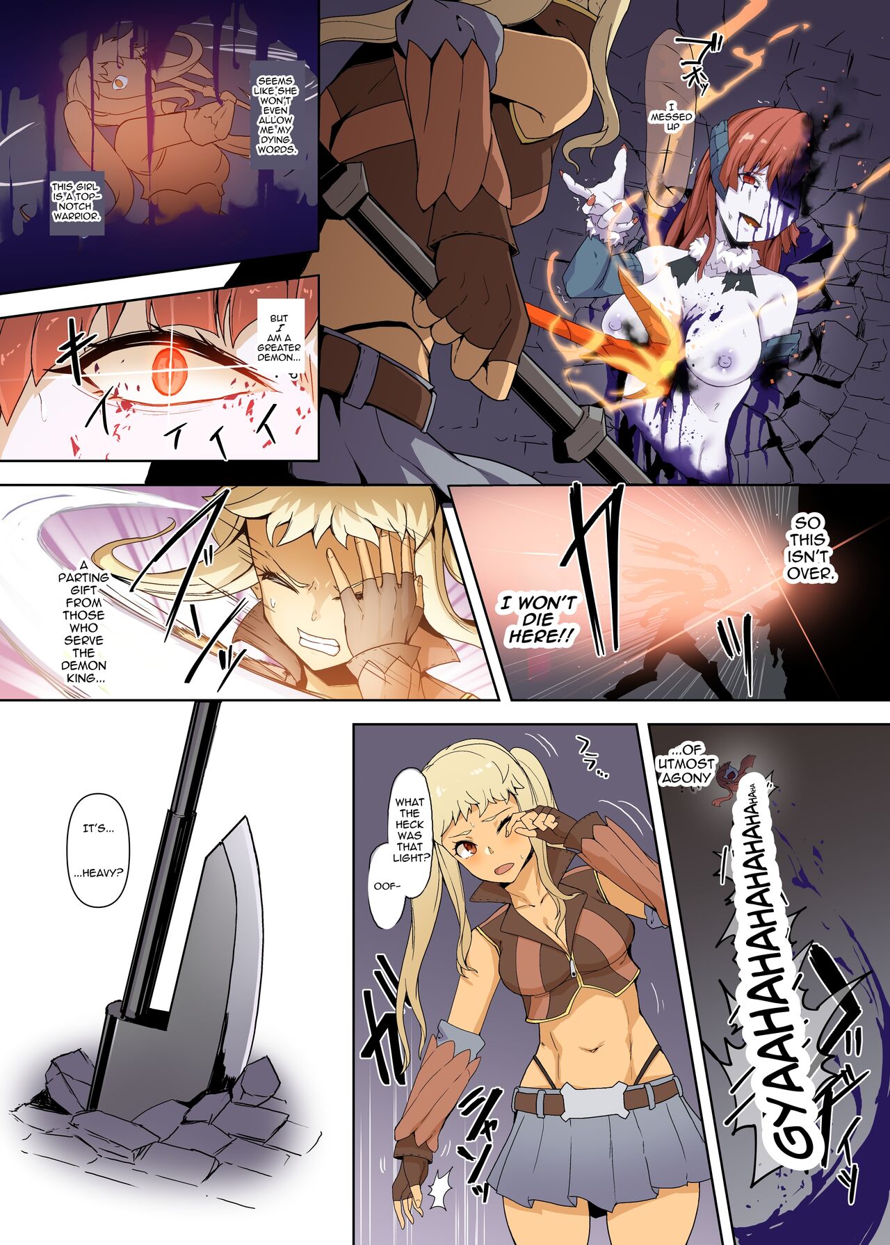 Tsuyoi Onna Senshi, Inma o Taoshita Kurou ga Mukuwarezu Nikubenki ni Naru | Strong Female Warrior Defeats The Succubus But Becomes A Cumdump Anyway page 6 full