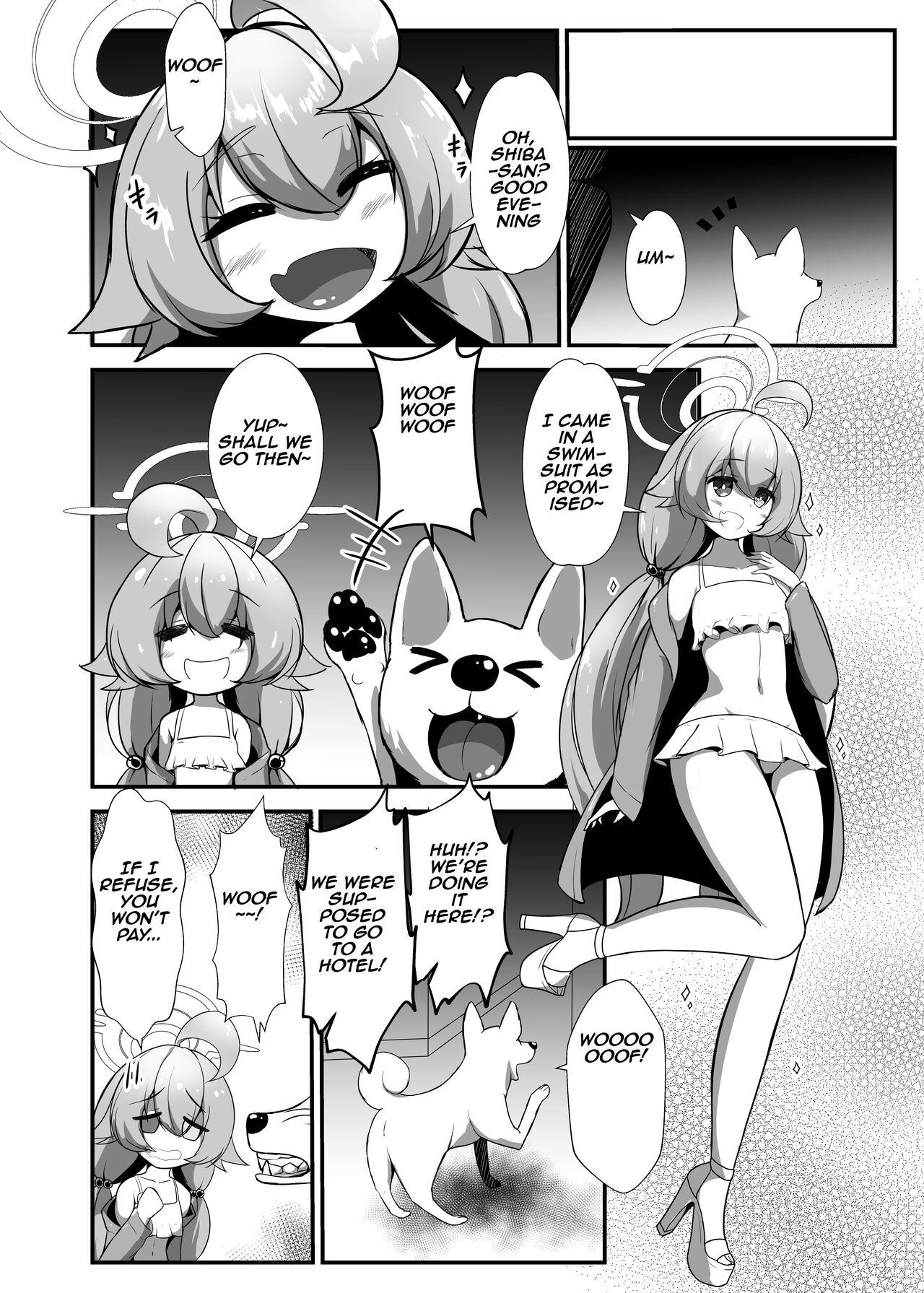 A book in Which Hoshino Takanashi Receives Help from the Beast Residents with her Erotic Cosplay and High Heels page 9 full