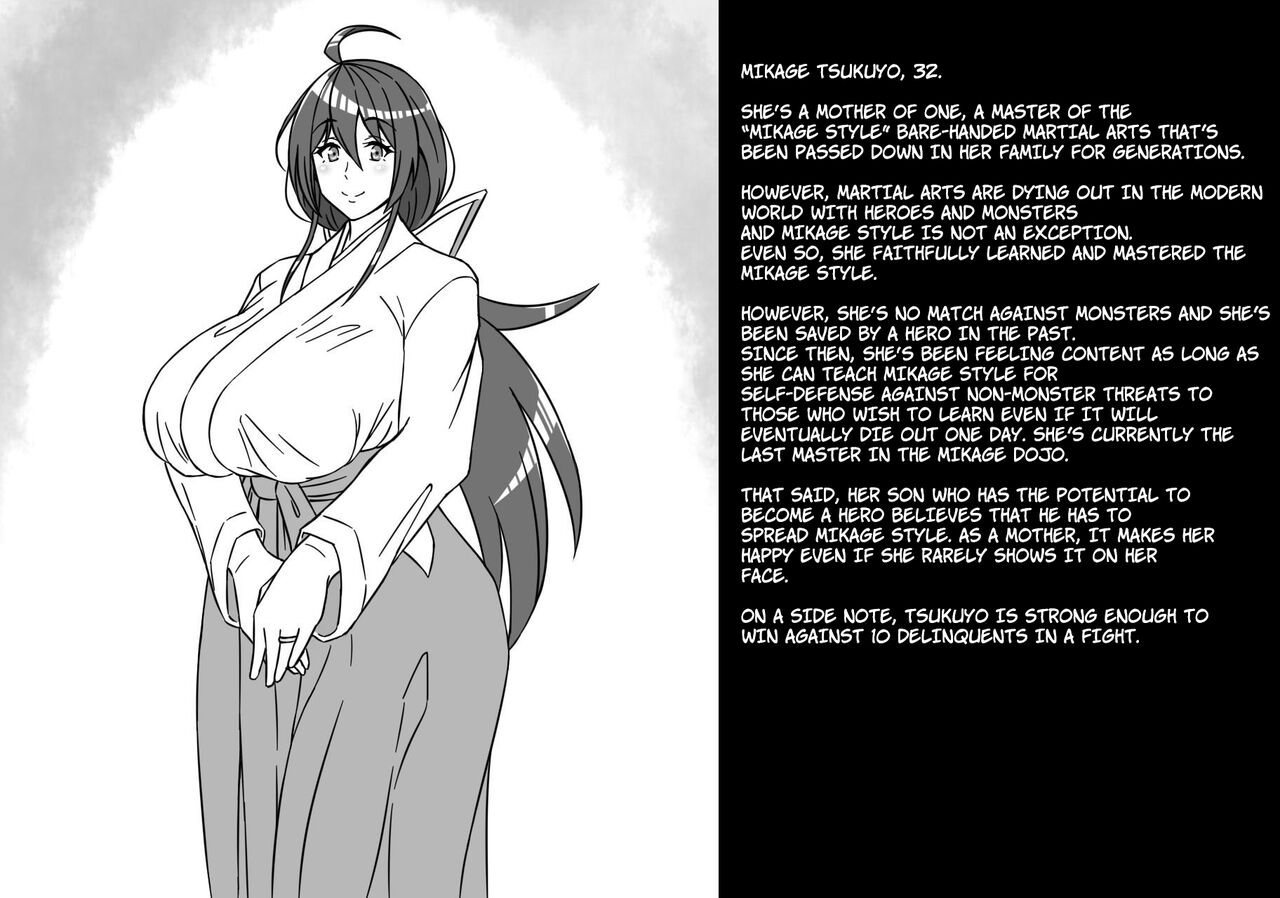 A story about a mommy instructor of rural martial art who got brainwashed by a monster and transformed into a muscular combatant page 2 full