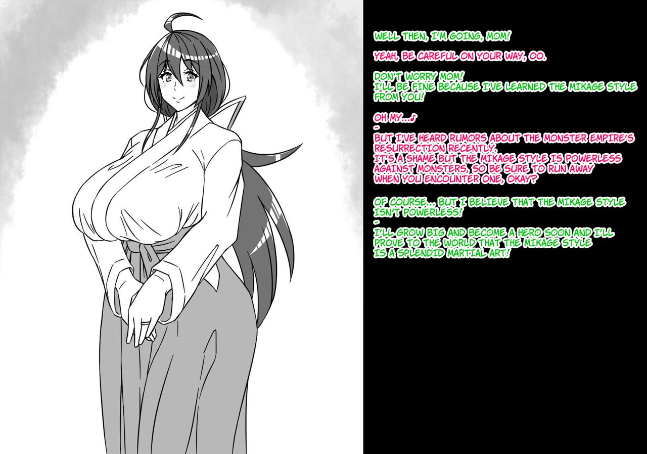 A story about a mommy instructor of rural martial art who got brainwashed by a monster and transformed into a muscular combatant page 3 full