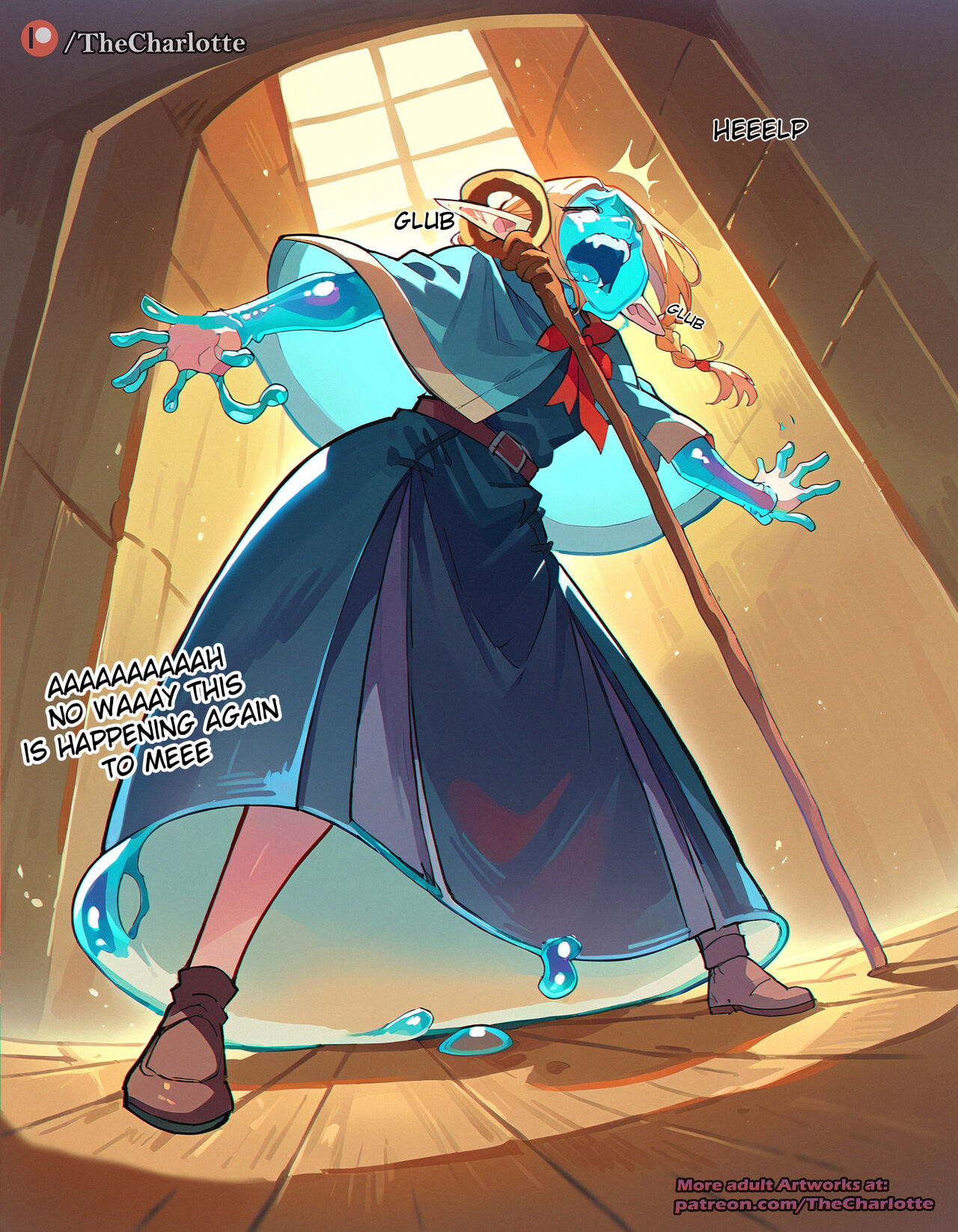 Marcille gets Slimed! page 4 full