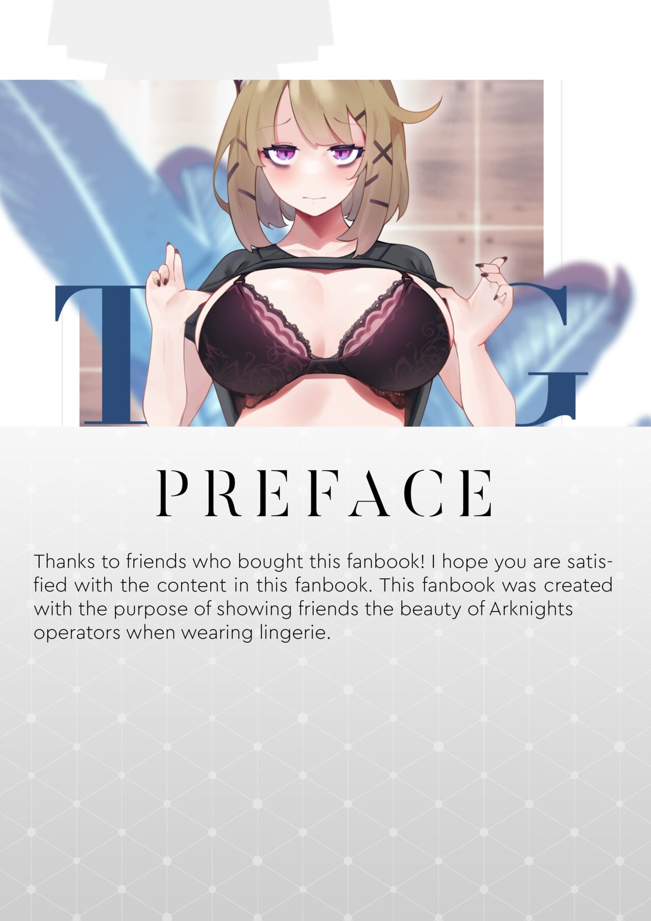 Arknights Lingerie Collaboration Fanbook page 2 full