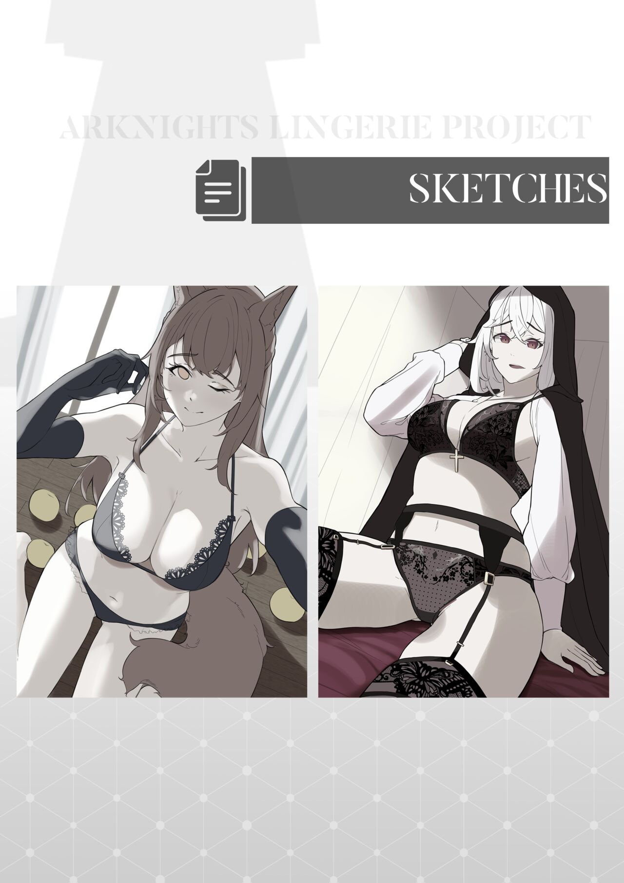 Arknights Lingerie Collaboration Fanbook page 7 full