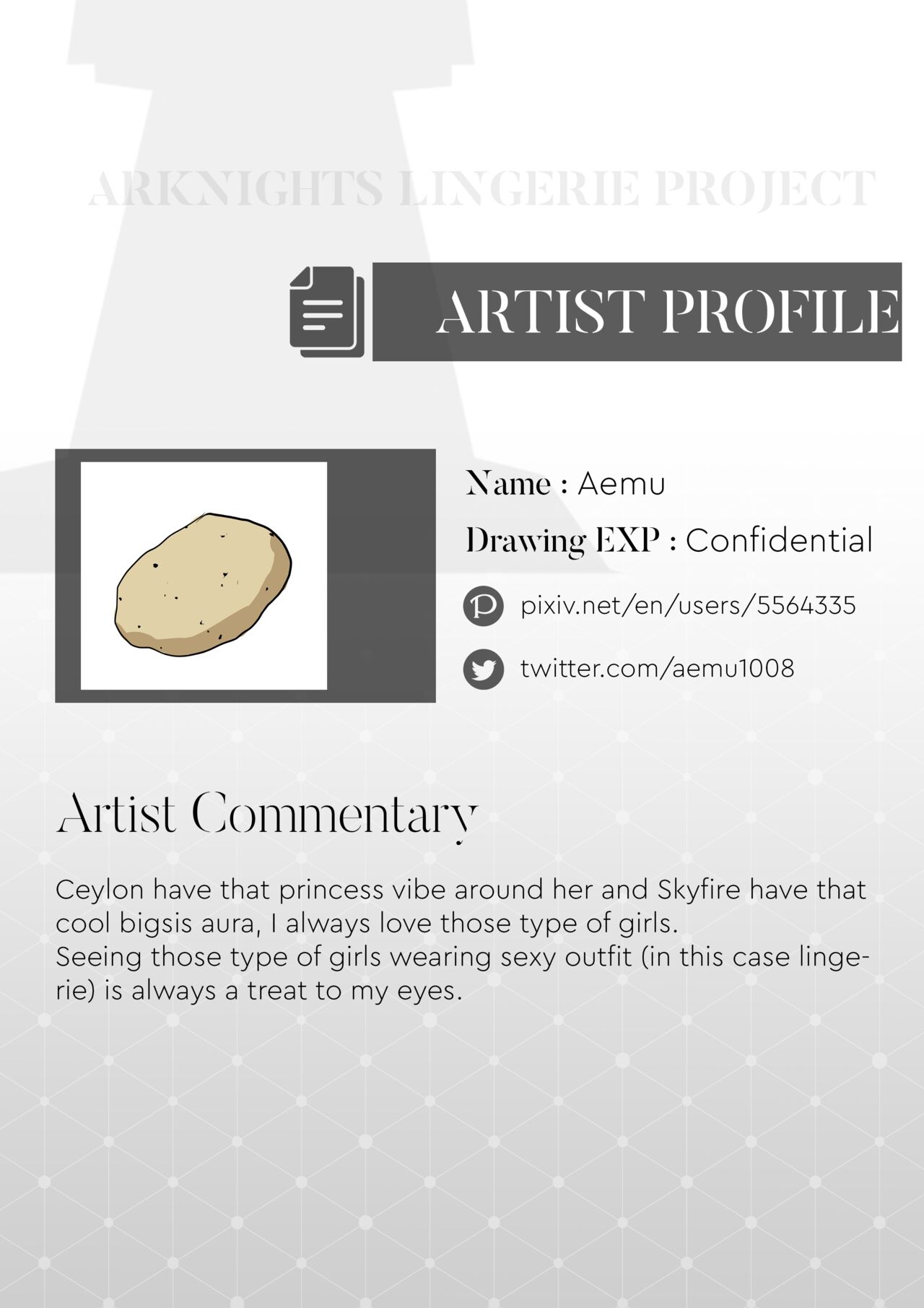 Arknights Lingerie Collaboration Fanbook page 8 full