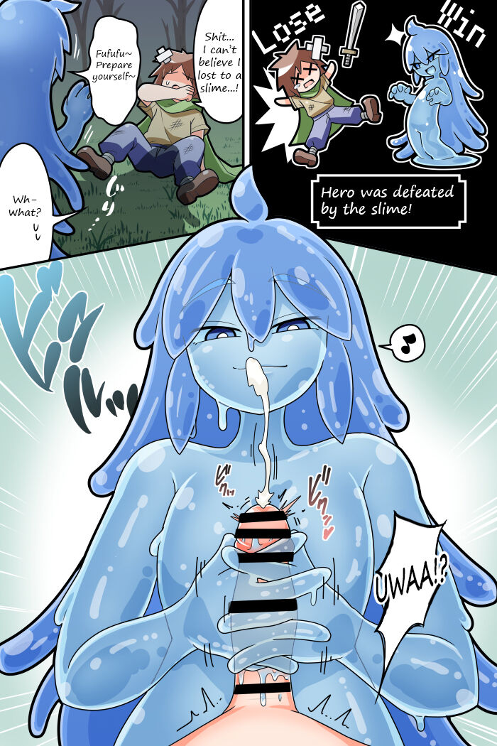 A manga about losing to a sperm extracting slime's paizuri page 1 full