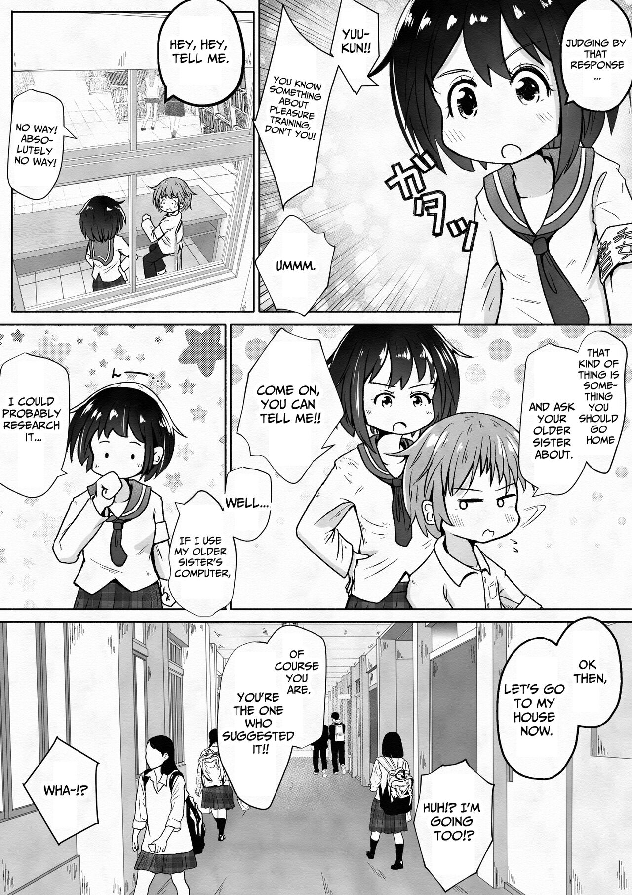Otoko no Ko ga Osananajimi no Shimai ni Kairaku Choukyou Saserareru Ohanashi | Pleasure Training By Two Sisters page 3 full