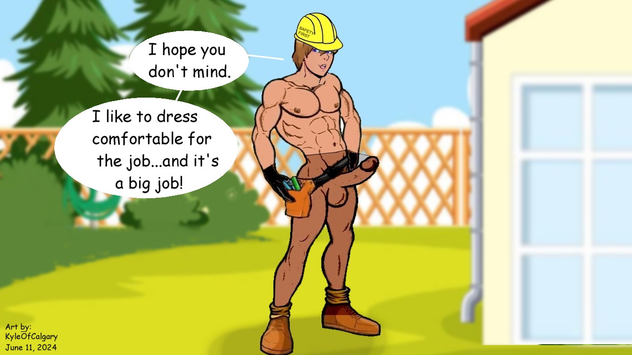 Kyle of Calgary. Hot Hunks - Gay and Bisexual in Pantyhose! page 1 full